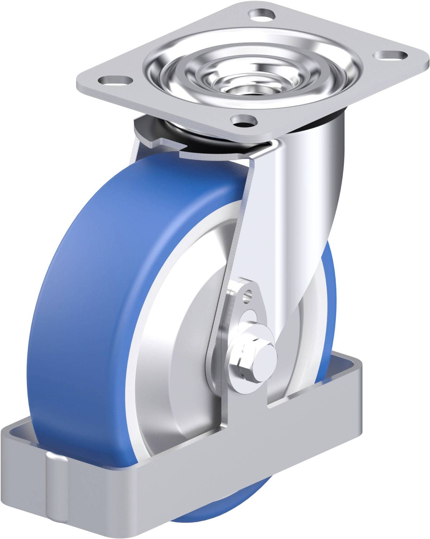 Blickle 948068 L-POTHS 125XKA-FA-FS Stahlblech-Lenkrolle Rad-Durchmesser: 125mm Tragfähigkeit (max.): 250kg 1St.