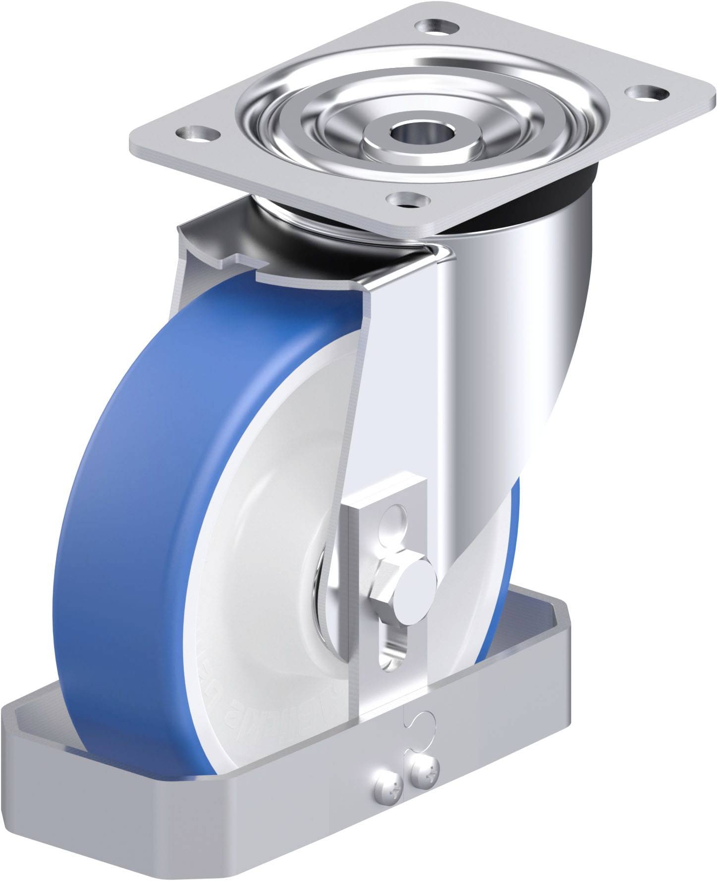 Blickle 948101 L-POTHS 160XK-FS Stahlblech-Lenkrolle Rad-Durchmesser: 160mm Tragfähigkeit (max.): 400kg 1St.