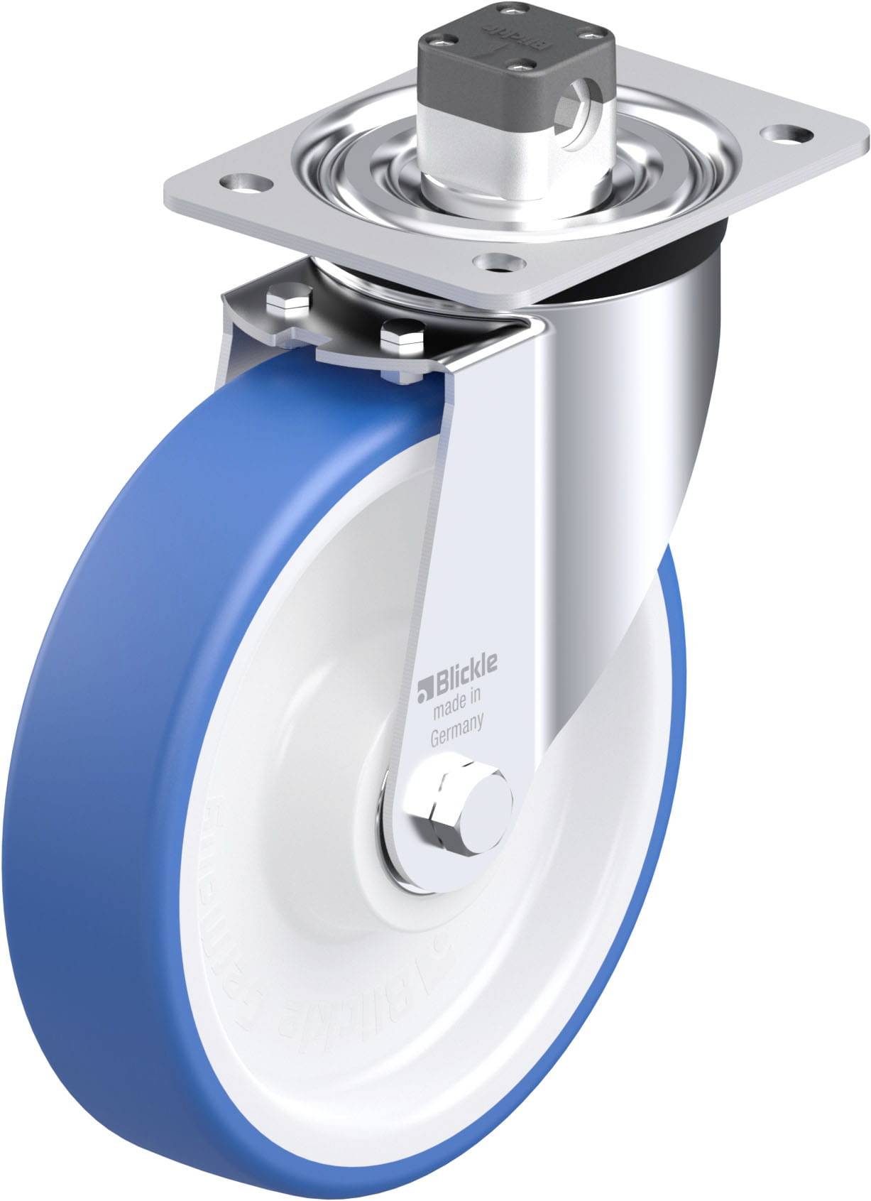 Blickle 948123 L-POTHS 200XK-CS11 Stahlblech-Lenkrolle Rad-Durchmesser: 200mm Tragfähigkeit (max.): 400kg 1St.