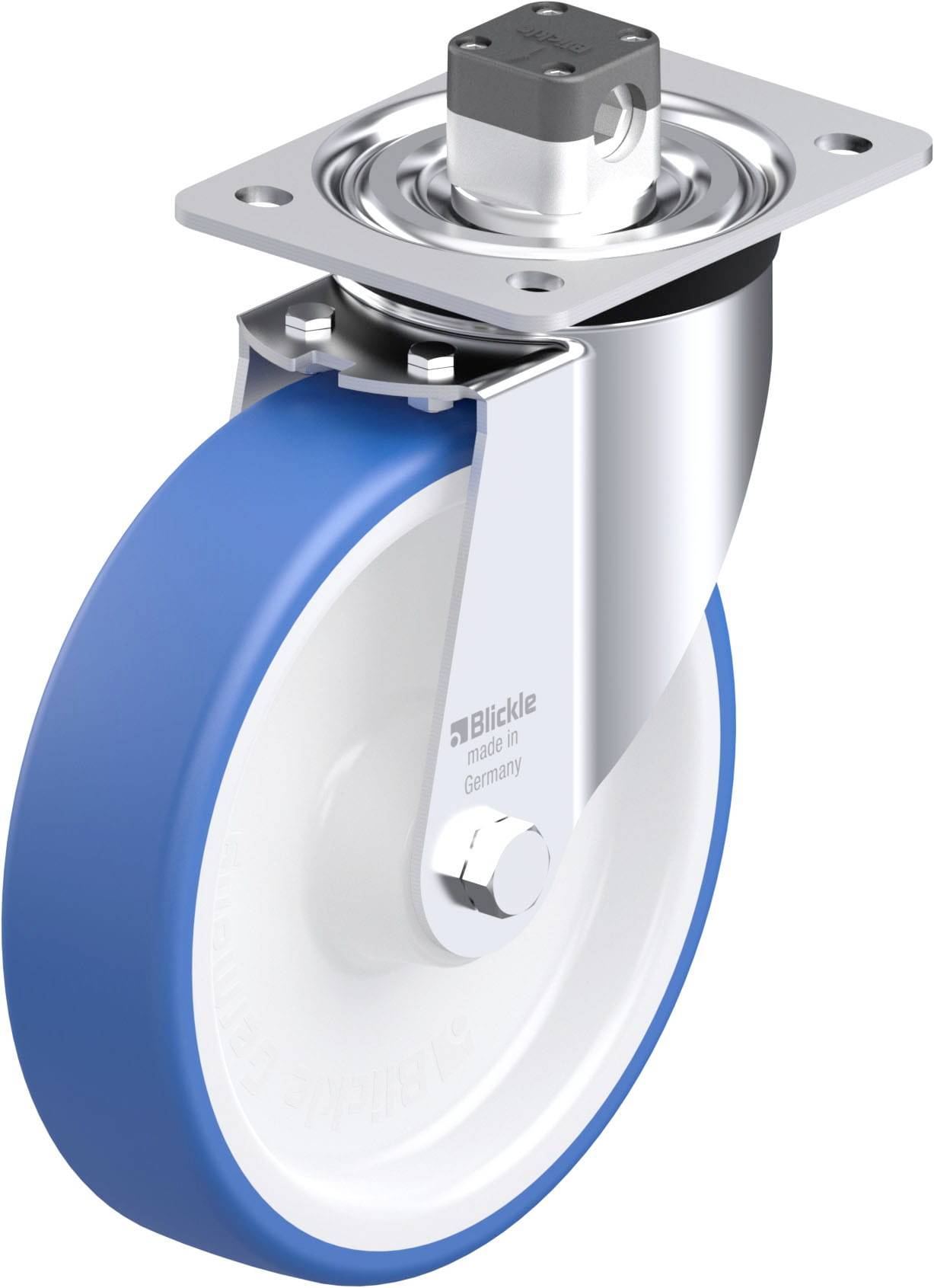 Blickle 948139 L-POTHS 200XR-CS11 Stahlblech-Lenkrolle Rad-Durchmesser: 200mm Tragfähigkeit (max.): 400kg 1St.