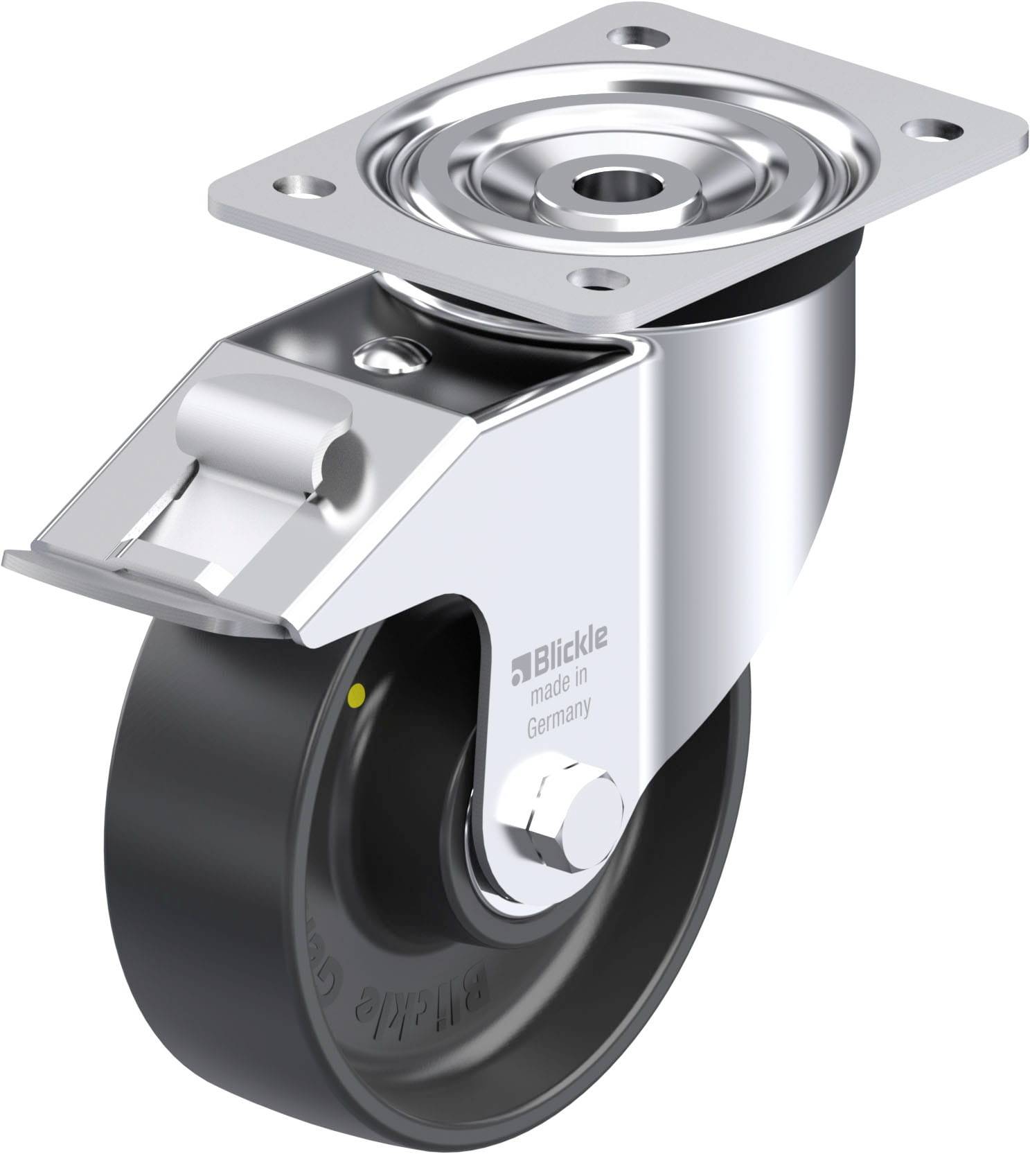 Blickle 951800 L-PP 150K-FI-EL Stahlblech-Lenkrolle Rad-Durchmesser: 150mm Tragfähigkeit (max.): 300kg 1St.