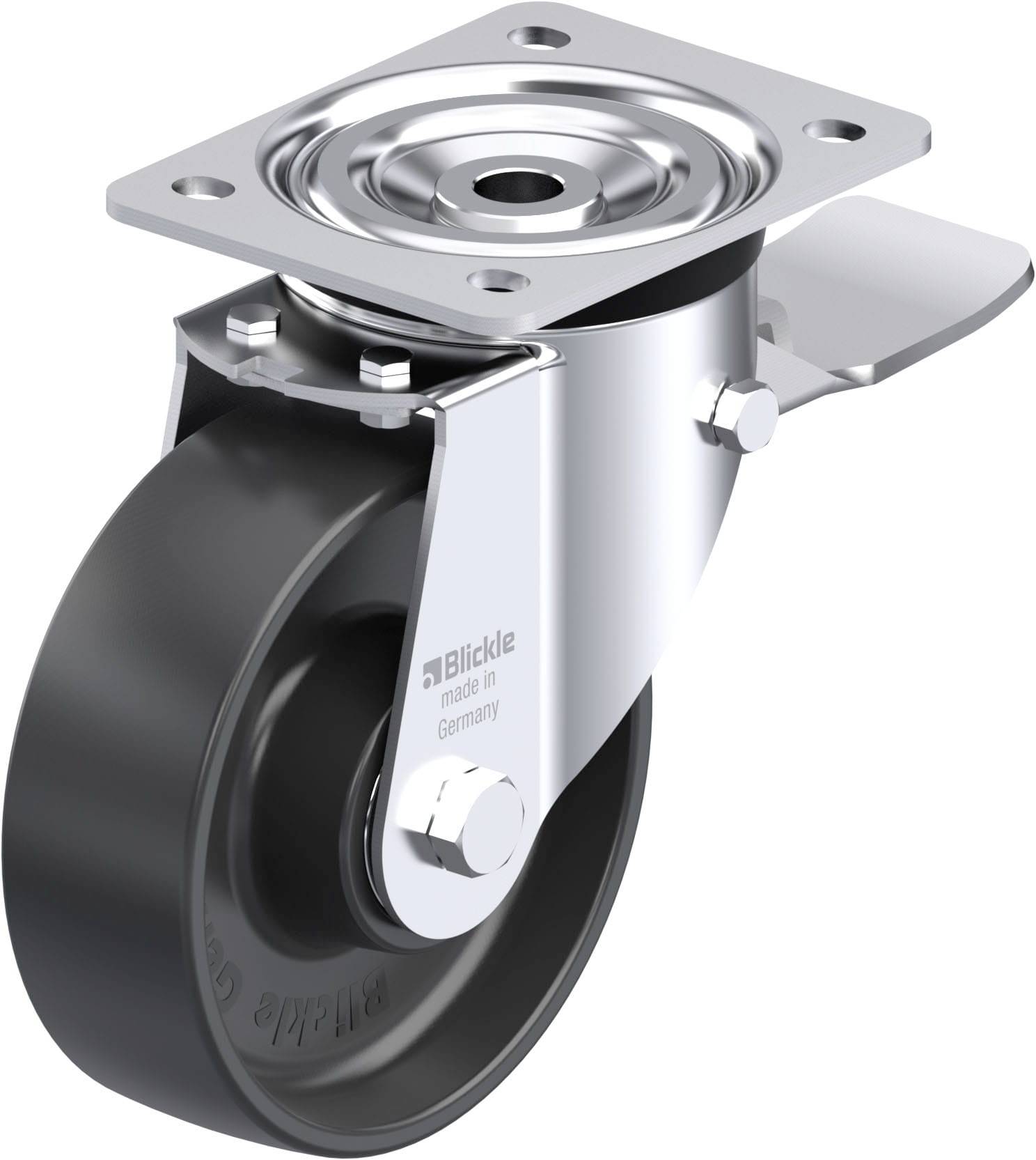 Blickle 952314 L-PP 150K-ST Stahlblech-Lenkrolle Rad-Durchmesser: 150mm Tragfähigkeit (max.): 300kg 1St.