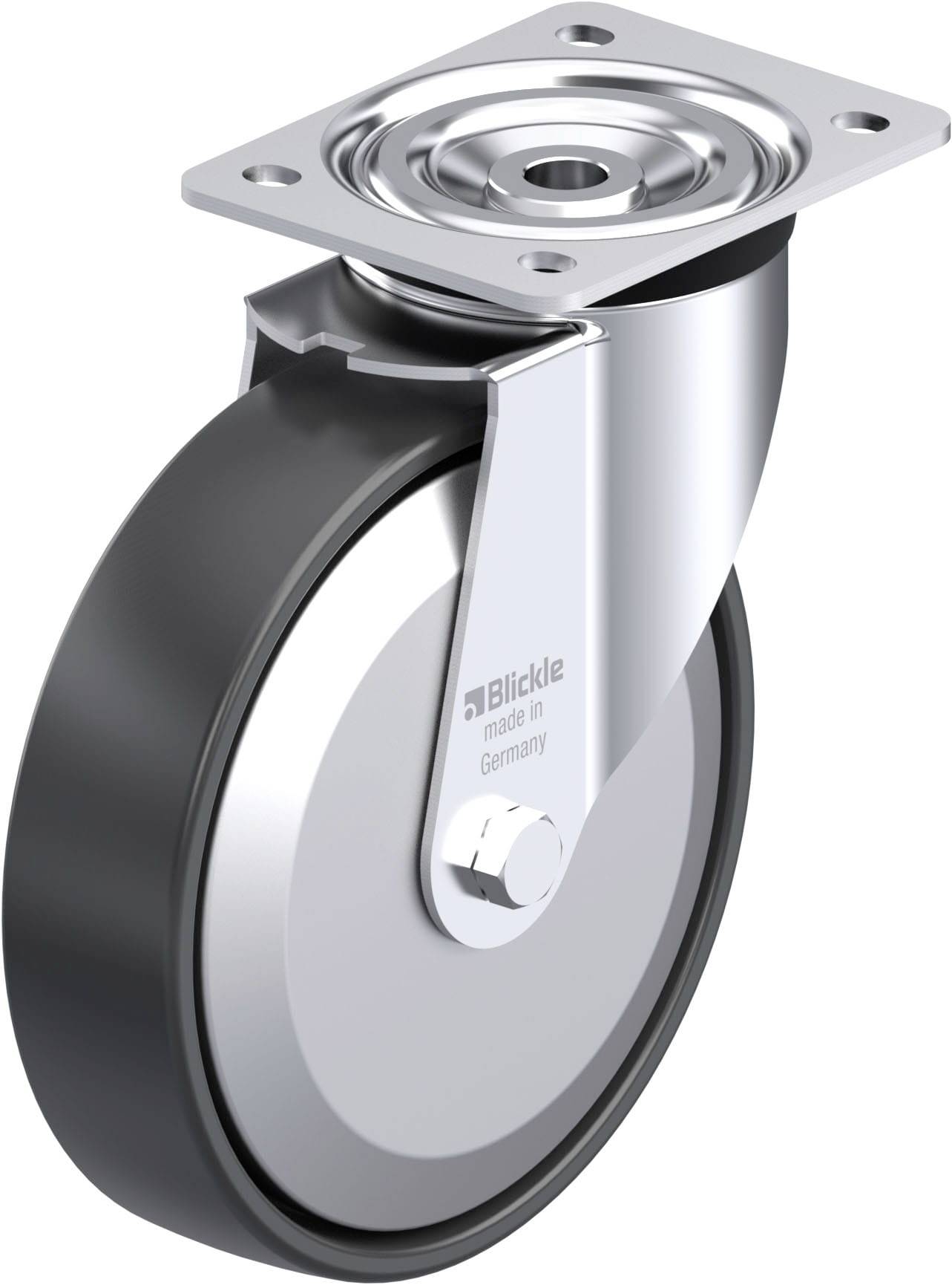 Blickle 749456 L-PP 200R-FA Stahlblech-Lenkrolle Rad-Durchmesser: 200mm Tragfähigkeit (max.): 400kg 1St.