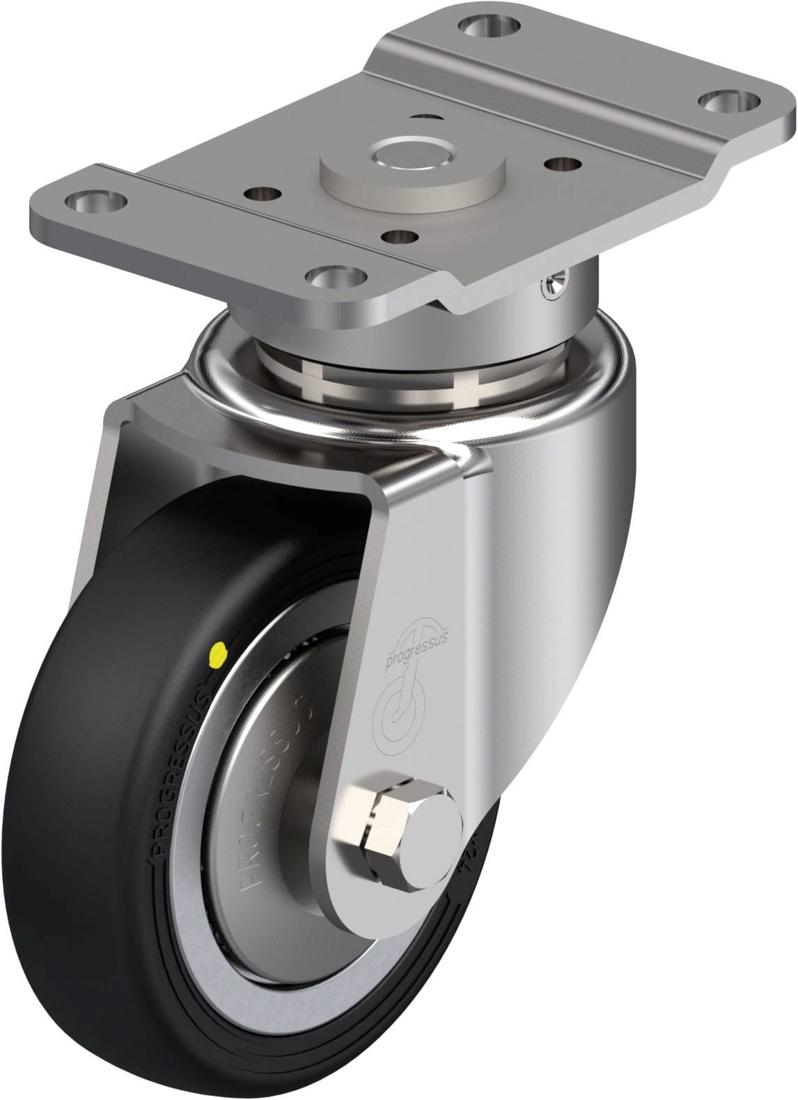 Blickle 897119 LPX-PGV 84XR-PG1-EL-FA Edelstahl-Lenkrolle Rad-Durchmesser: 84mm Tragfähigkeit (max.): 90kg 1St.