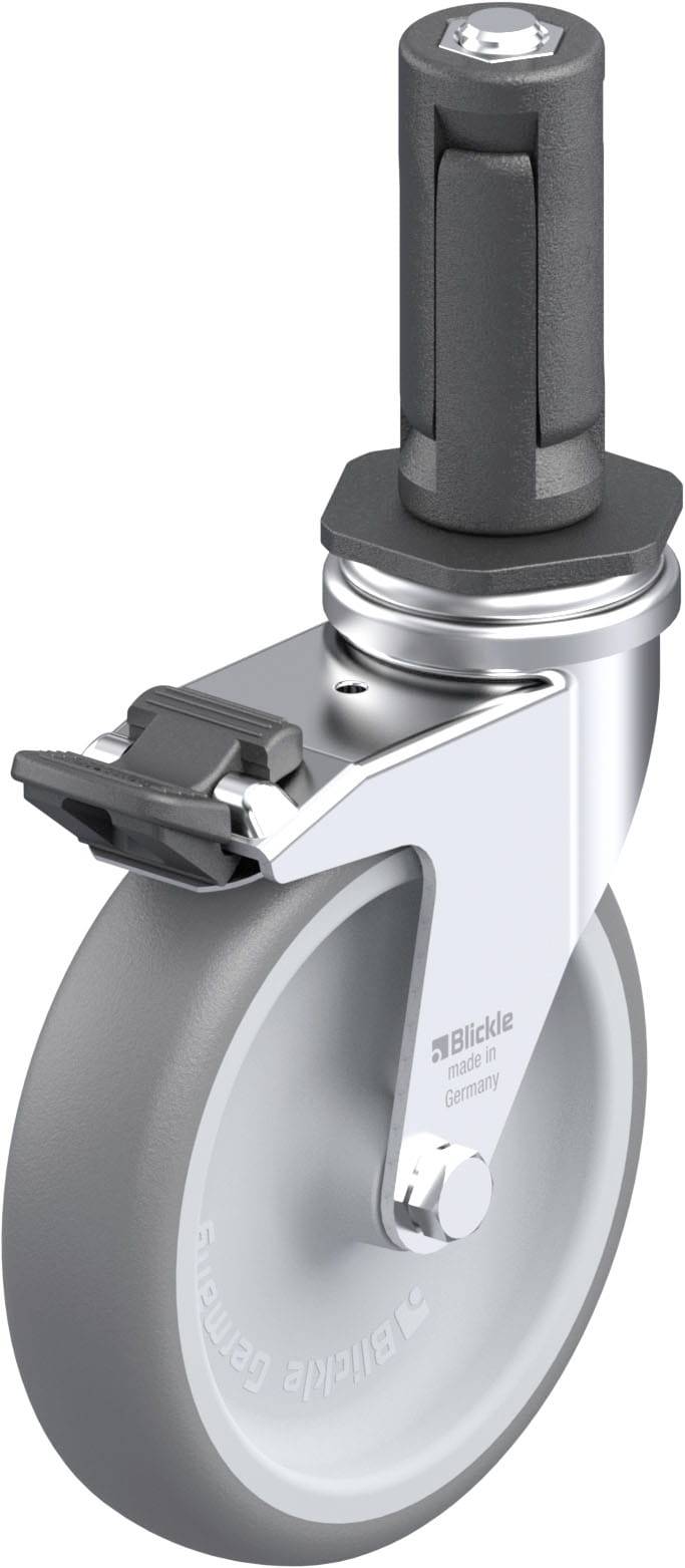 Blickle 737736 LRA-TPA 100G-FI-ER03 Apparate-Lenkrolle Rad-Durchmesser: 100mm Tragfähigkeit (max.): 70kg 1St.