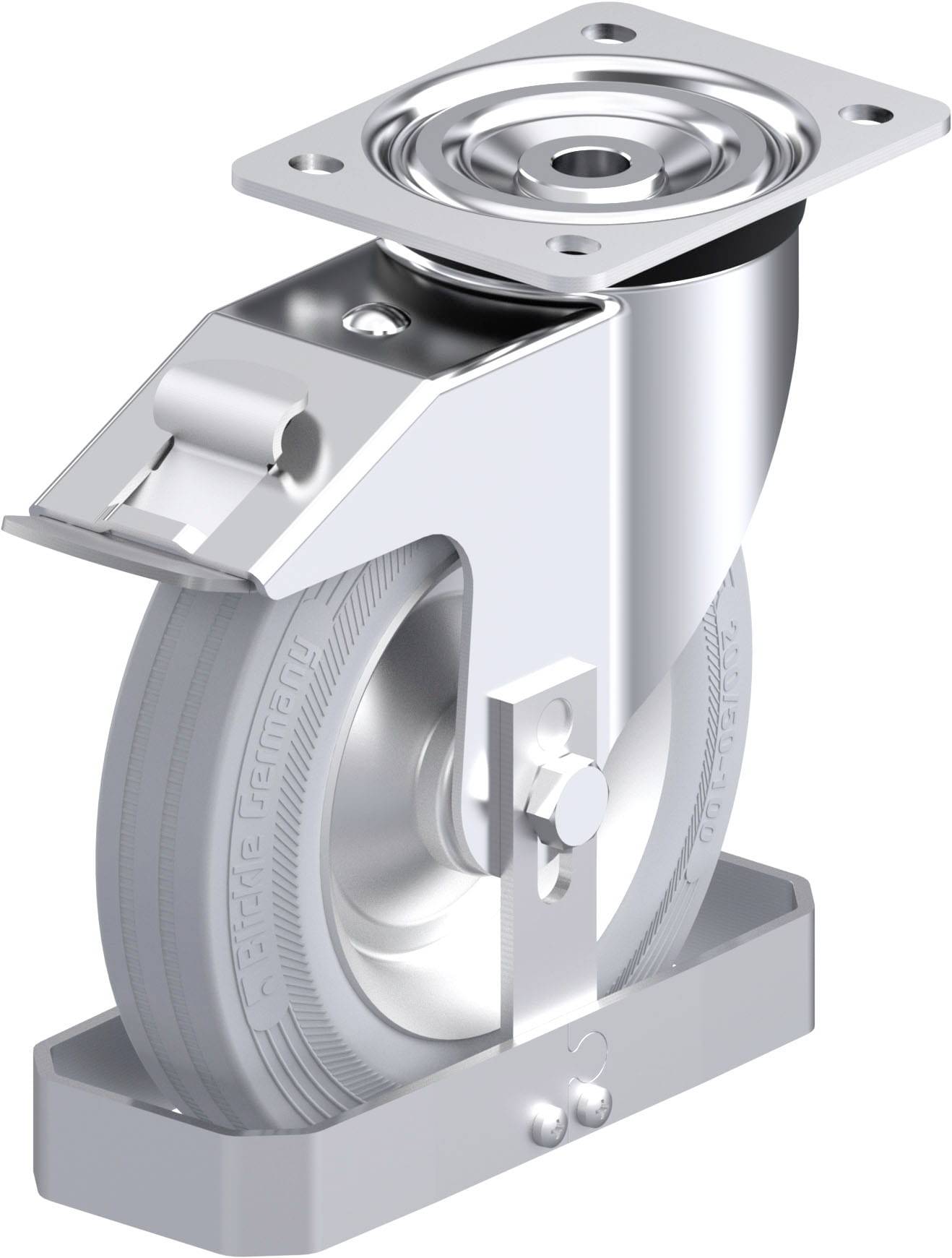 Blickle 938459 L-RD 202R-FI-VLI-FS Stahlblech-Lenkrolle Rad-Durchmesser: 200mm Tragfähigkeit (max.): 350kg 1St.