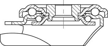 Blickle 936795 LR-VSTH 60K-RA Stahlblech-Kompakt-Lenkrolle Rad-Durchmesser: 60mm Tragfähigkeit (max.): 200kg 1St.
