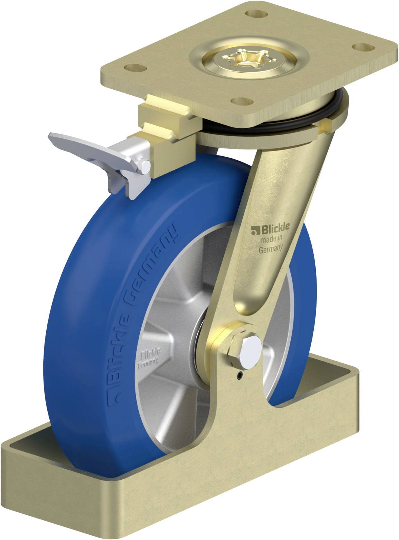 Blickle 939317 LS-ALBS 200K-CO-RI4-FS Lenkrolle Rad-Durchmesser: 200mm Tragfähigkeit (max.): 600kg 1St.