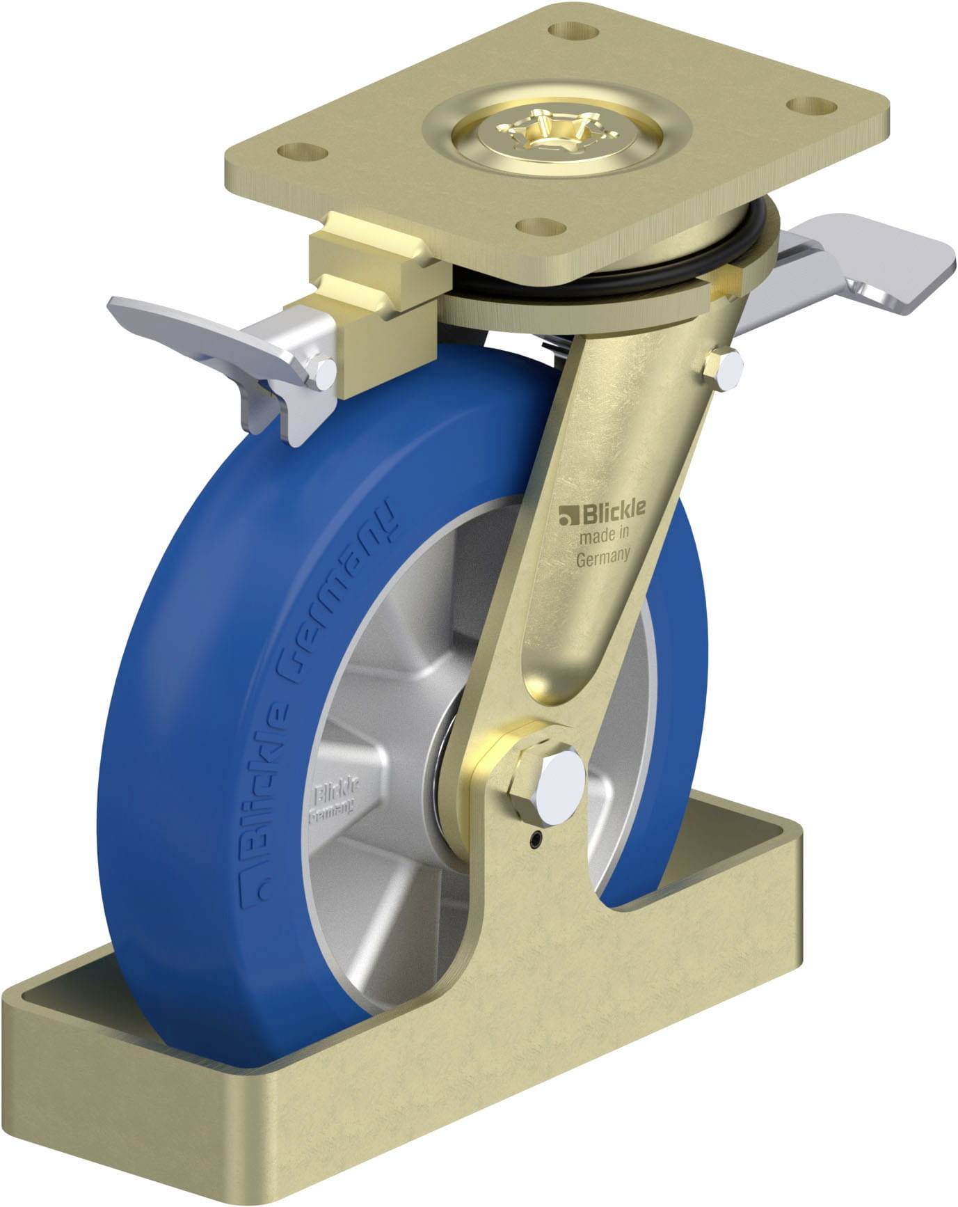 Blickle 872604 LS-ALBS 200K-ST-CO-RI4-FS Lenkrolle Rad-Durchmesser: 200mm Tragfähigkeit (max.): 600kg 1St.