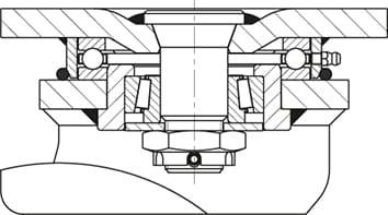 Blickle 626010 LSD-GSPO 302K Schwerlast-Doppel-Lenkrolle Rad-Durchmesser: 300mm Tragfähigkeit (max.): 18000kg 1St.