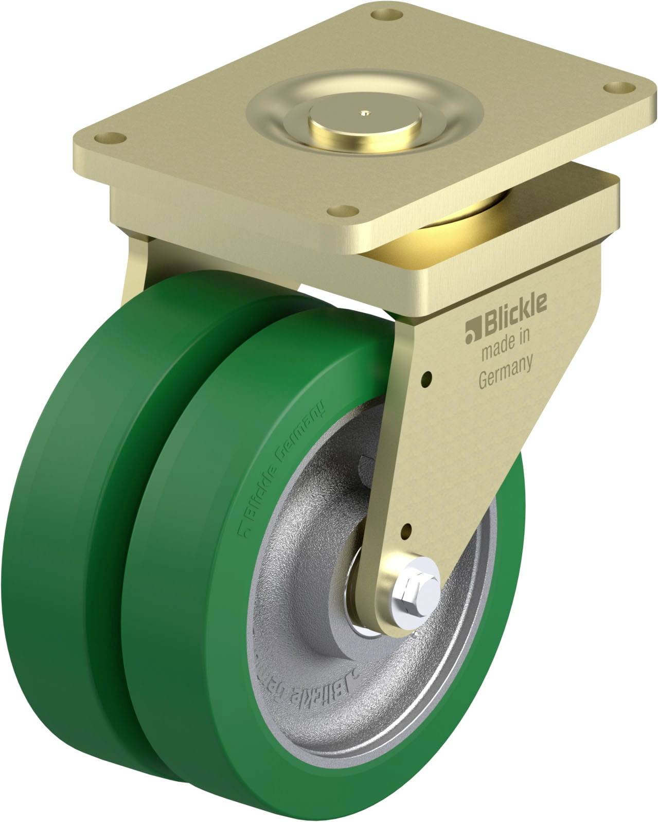 Blickle 925982 LSD-GST 404K-42 Schwerlast-Doppel-Lenkrolle Rad-Durchmesser: 400mm Tragfähigkeit (max.): 6000kg 1St.