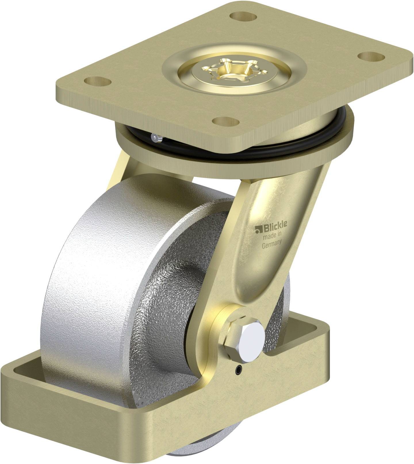 Blickle 940310 LS-G 127G-FS Schwerlast-Lenkrolle Rad-Durchmesser: 125mm Tragfähigkeit (max.): 750kg 1St.