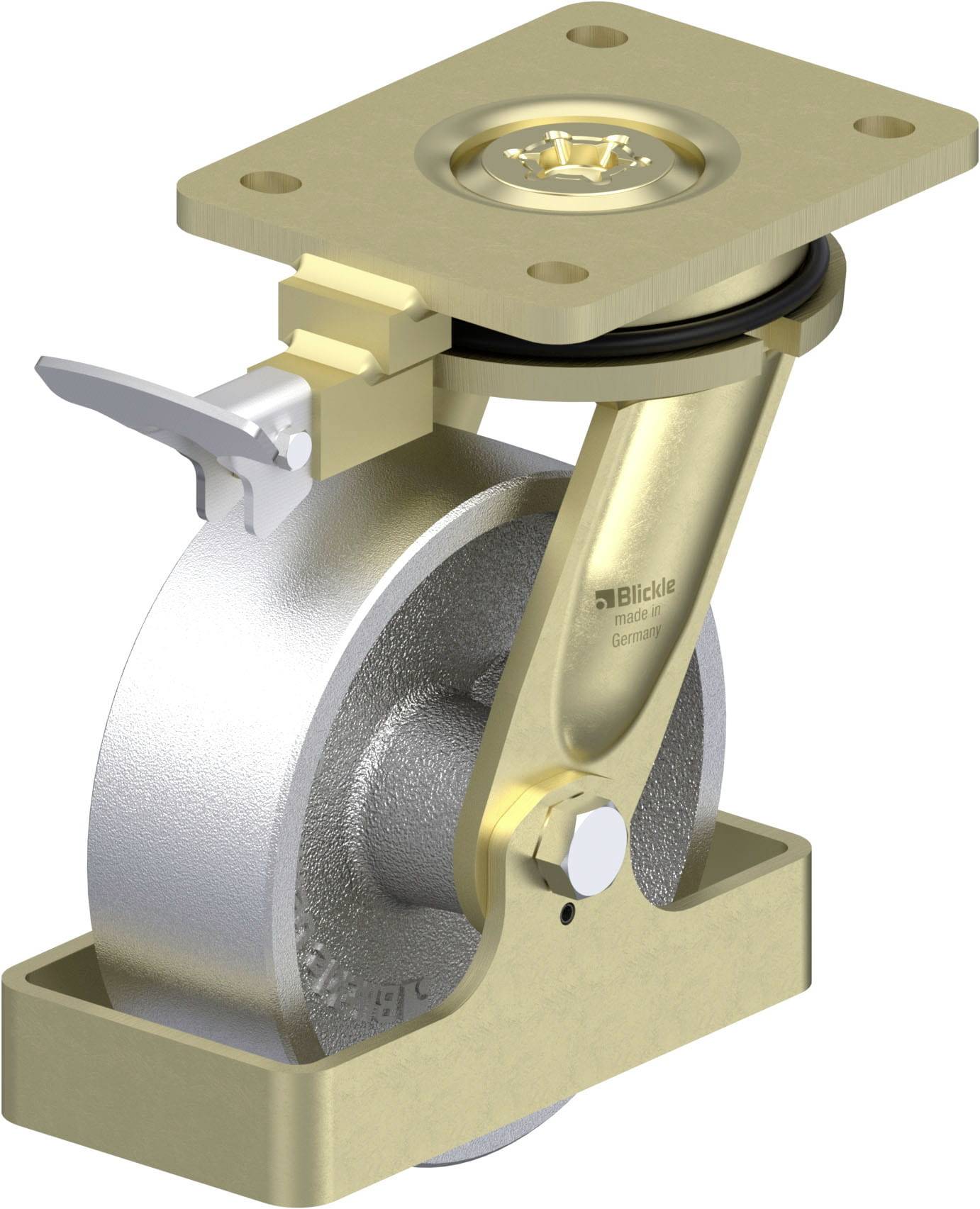 Blickle 940319 LS-G 150G-RI4-FS Schwerlast-Lenkrolle Rad-Durchmesser: 150mm Tragfähigkeit (max.): 900kg 1St.