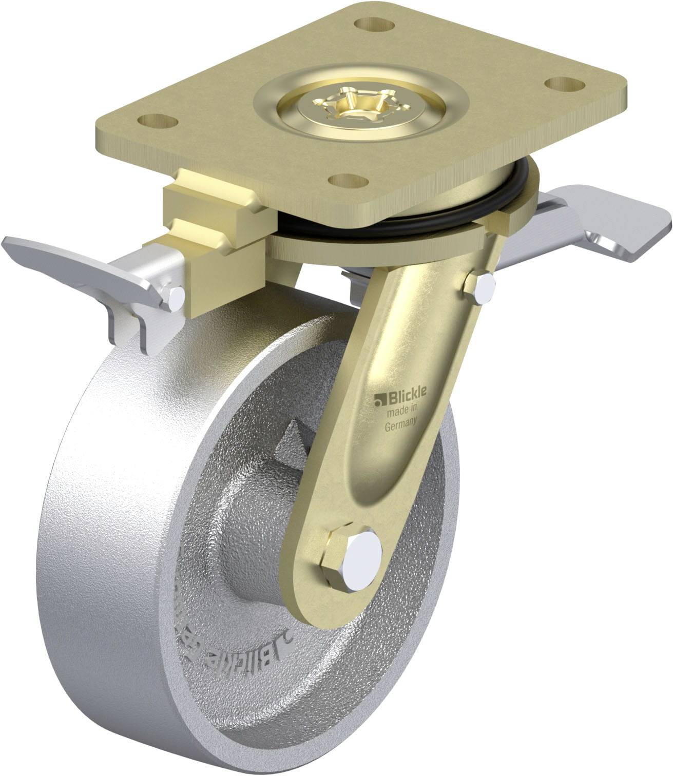 Blickle 853091 LS-G 150G-ST-RI4 Schwerlast-Lenkrolle Rad-Durchmesser: 150mm Tragfähigkeit (max.): 900kg 1St.