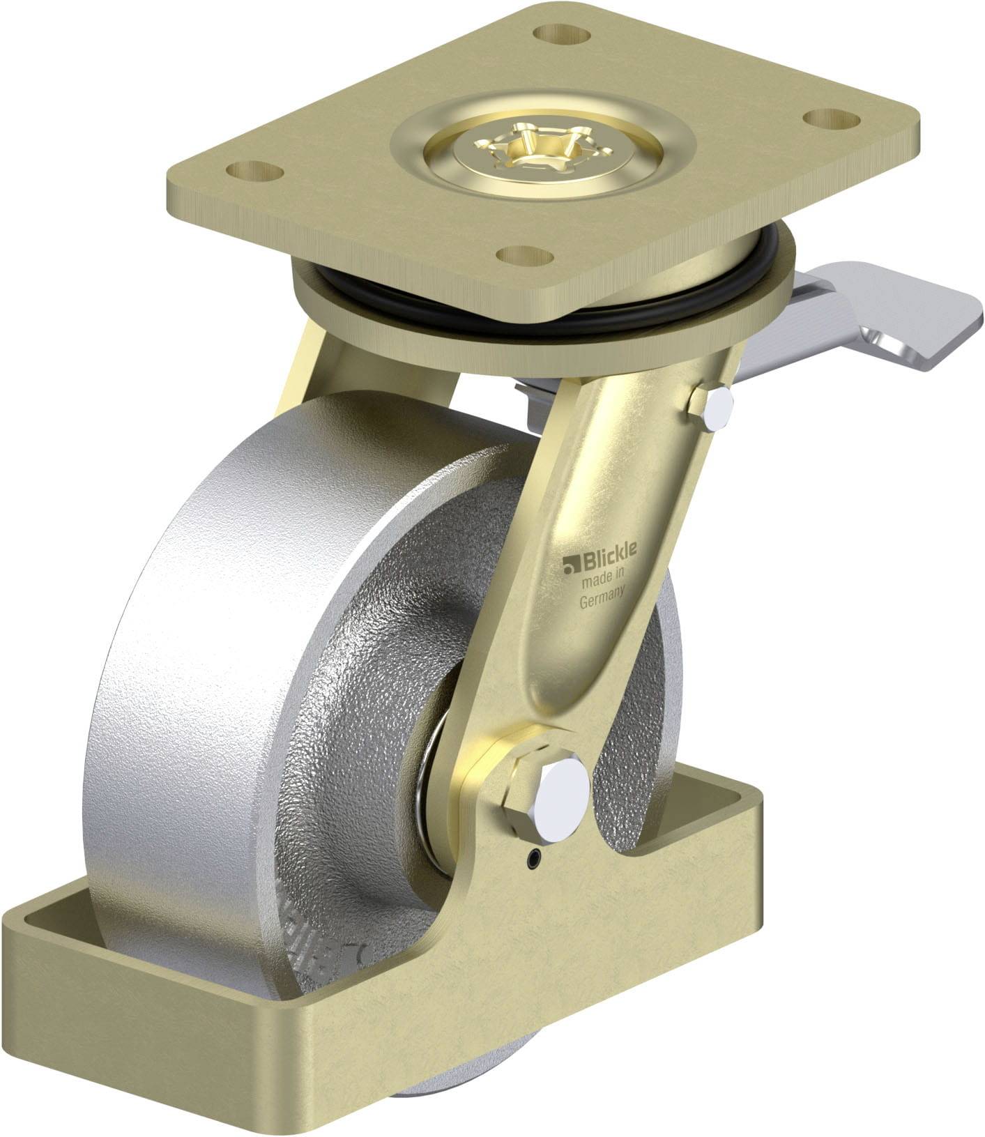 Blickle 868080 LS-G 150K-ST-FS Schwerlast-Lenkrolle Rad-Durchmesser: 150mm Tragfähigkeit (max.): 900kg 1St.