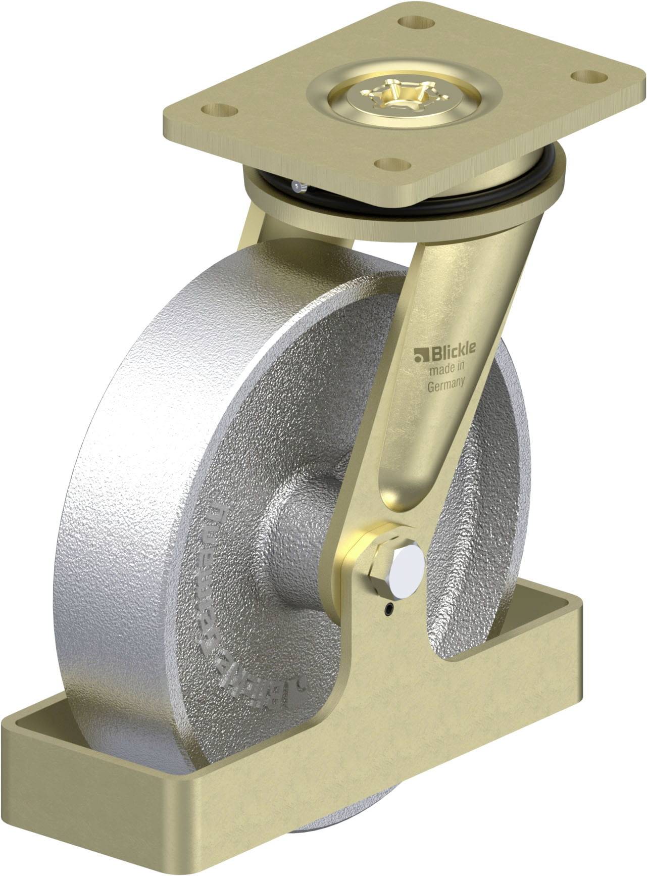 Blickle 940323 LS-G 200G-FS Schwerlast-Lenkrolle Rad-Durchmesser: 200mm Tragfähigkeit (max.): 1100kg 1St.