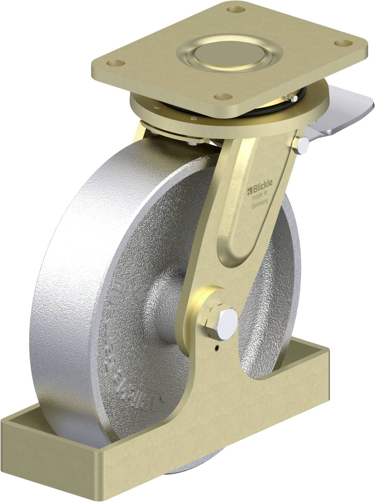 Blickle 940329 LS-G 250G-ST-FS Schwerlast-Lenkrolle Rad-Durchmesser: 250mm Tragfähigkeit (max.): 1400kg 1St.