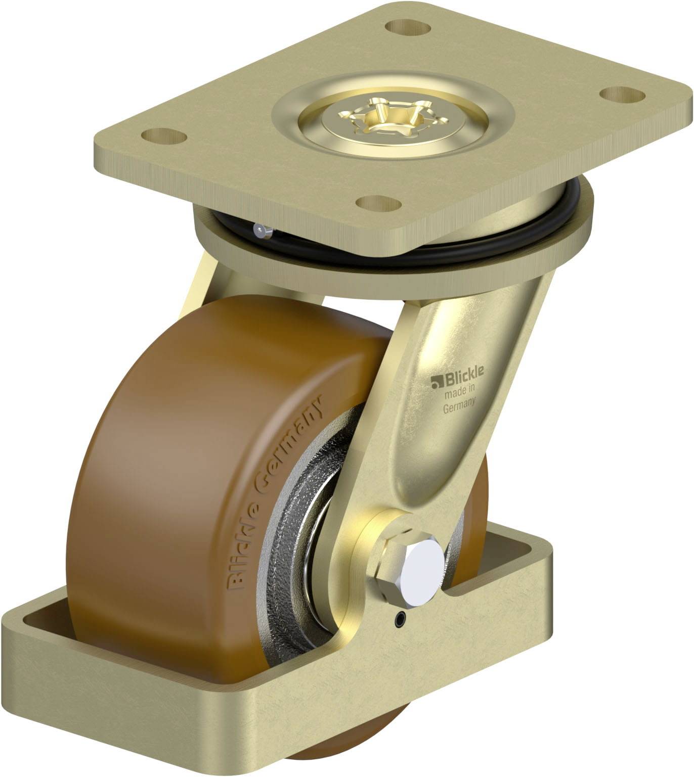 Blickle 939558 LS-GB 128K-FS Schwerlast-Lenkrolle Rad-Durchmesser: 125mm Tragfähigkeit (max.): 850kg 1St.