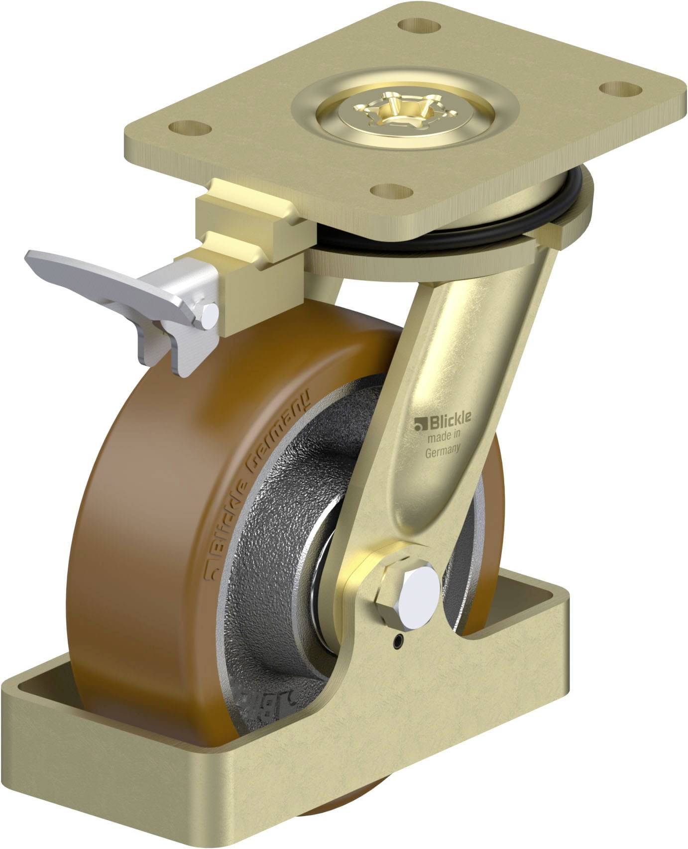 Blickle 939562 LS-GB 150K-RI4-FS Schwerlast-Lenkrolle Rad-Durchmesser: 150mm Tragfähigkeit (max.): 800kg 1St.