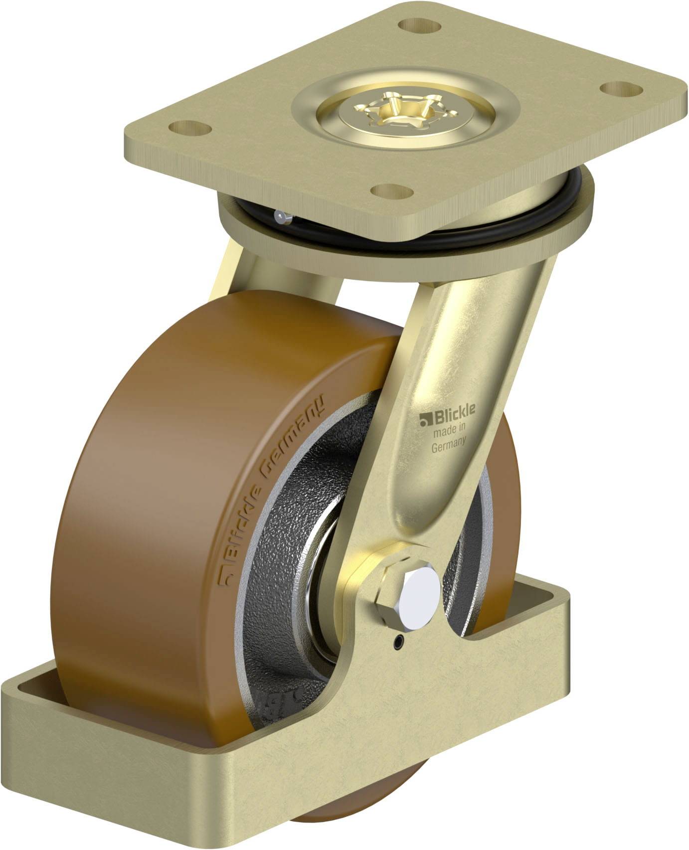 Blickle 917860 LS-GB 152K-FS Schwerlast-Lenkrolle Rad-Durchmesser: 150mm Tragfähigkeit (max.): 950kg 1St.