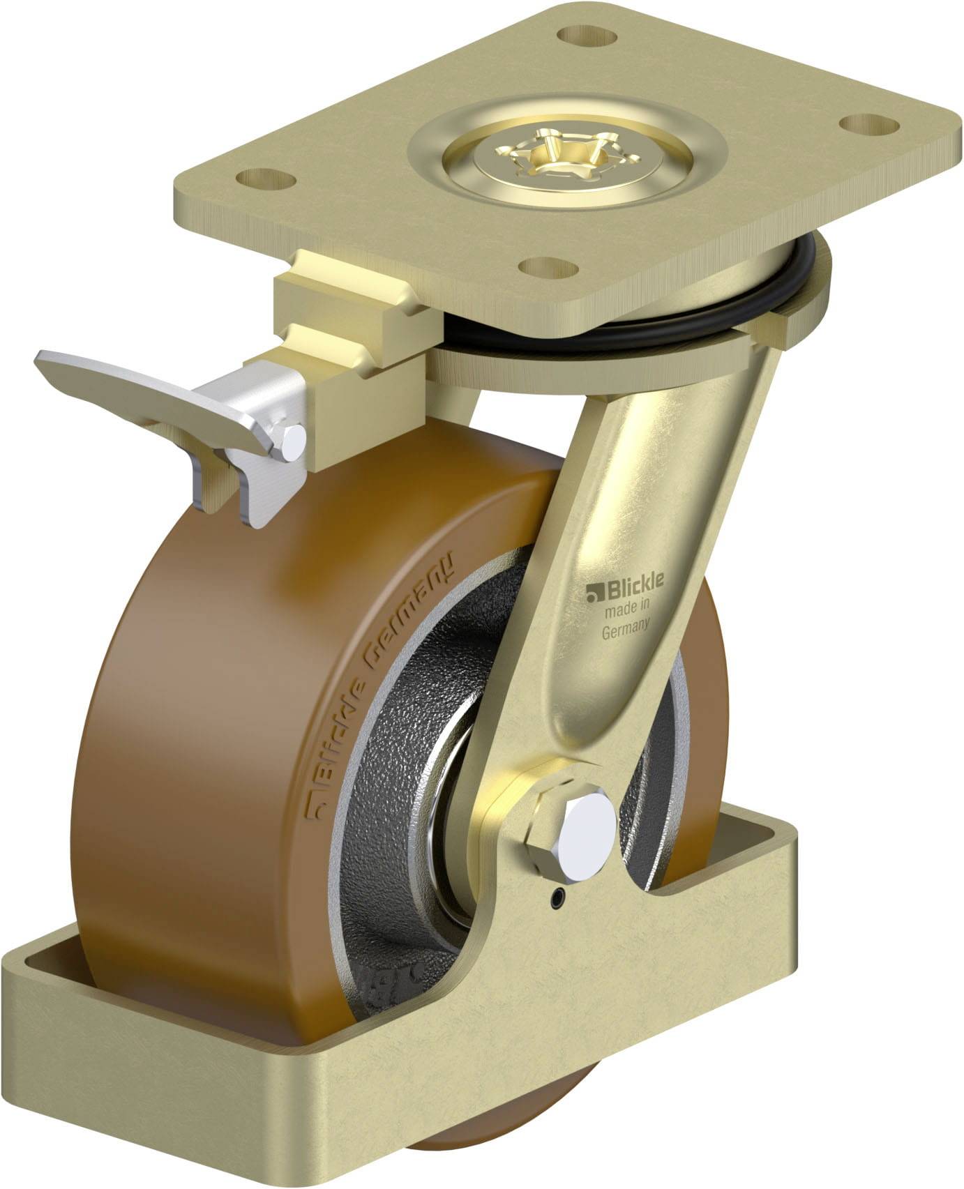 Blickle 910383 LS-GB 152K-RI4-FS Schwerlast-Lenkrolle Rad-Durchmesser: 150mm Tragfähigkeit (max.): 950kg 1St.