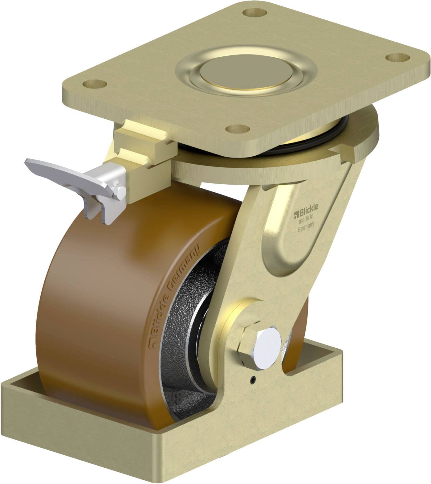 Blickle 939566 LS-GB 154K-RI4-FS Schwerlast-Lenkrolle Rad-Durchmesser: 150mm Tragfähigkeit (max.): 1200kg 1St.