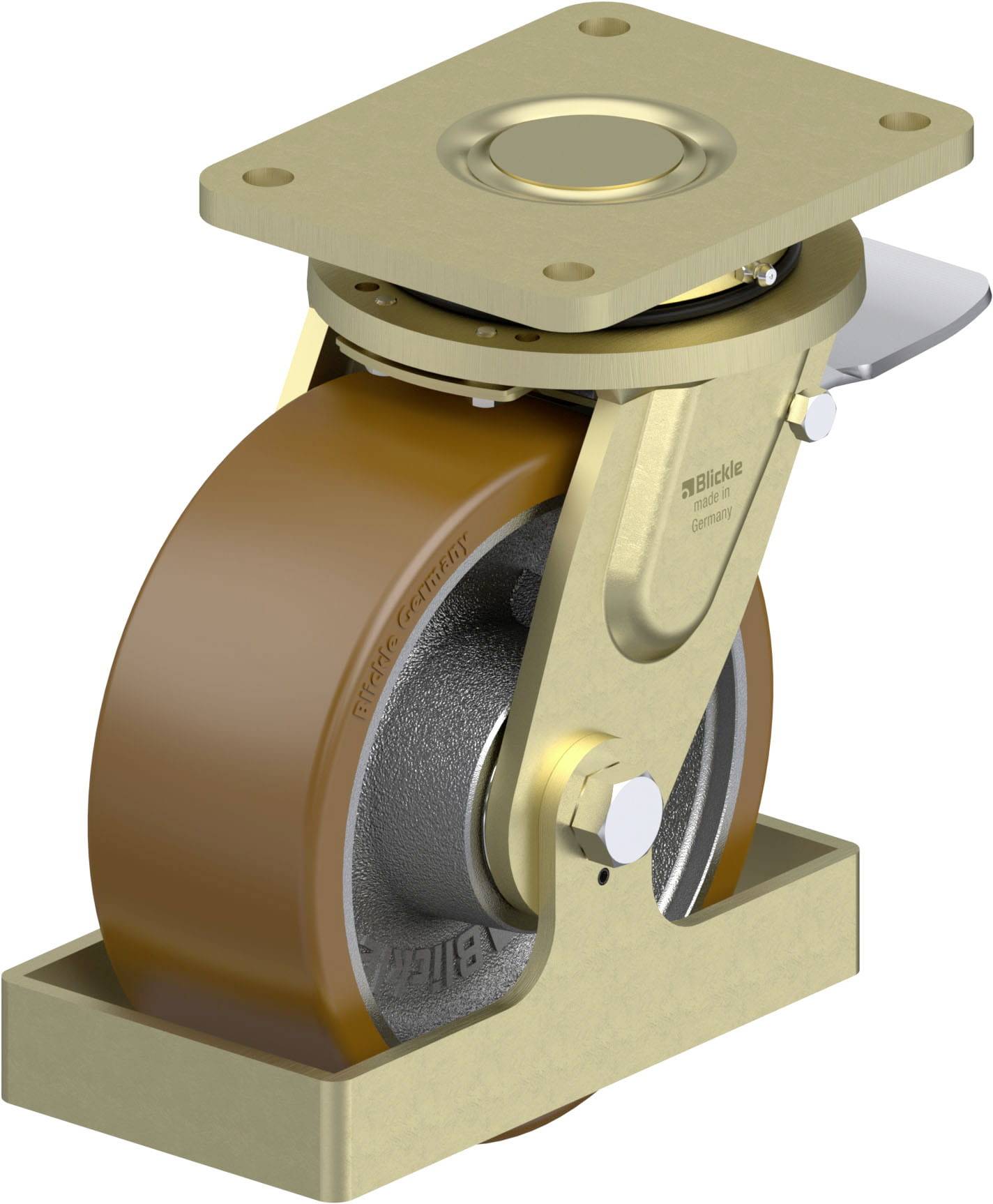 Blickle 912807 LS-GB 202K-ST-FS Schwerlast-Lenkrolle Rad-Durchmesser: 200mm Tragfähigkeit (max.): 1600kg 1St.