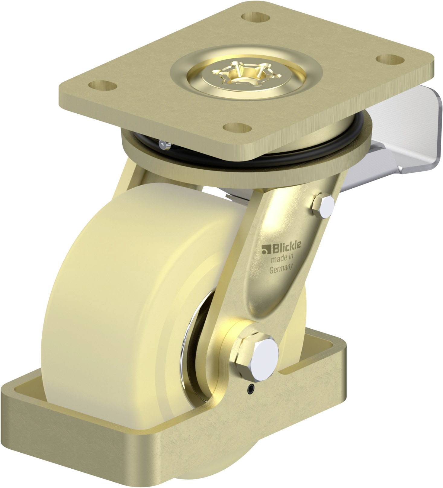 Blickle 858047 LS-GSPO 125K-ST-FS Schwerlast-Lenkrolle Rad-Durchmesser: 125mm Tragfähigkeit (max.): 1750kg 1St.