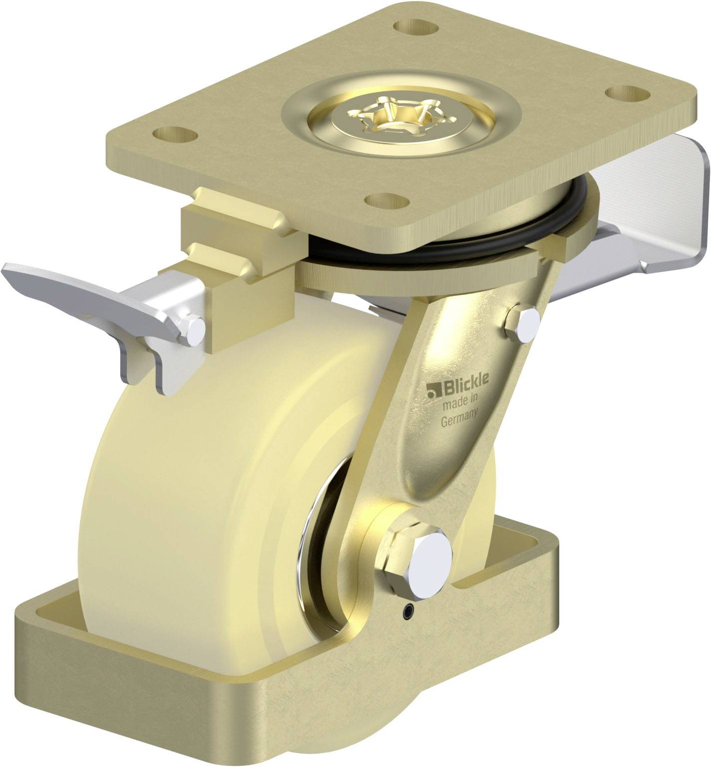 Blickle 904274 LS-GSPO 125K-ST-RI4-FS Schwerlast-Lenkrolle Rad-Durchmesser: 125mm Tragfähigkeit (max.): 1750kg 1St.