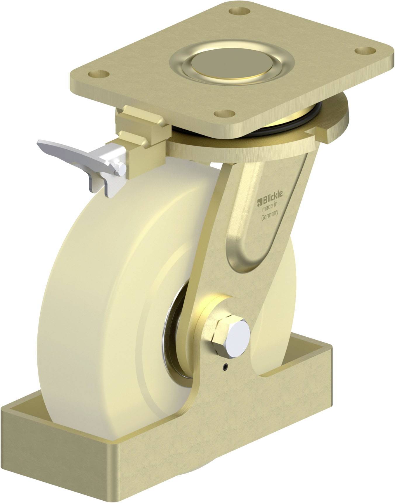 Blickle 922272 LS-GSPO 200K-35-RI4-FS Schwerlast-Lenkrolle Rad-Durchmesser: 200mm Tragfähigkeit (max.): 3000kg 1St.