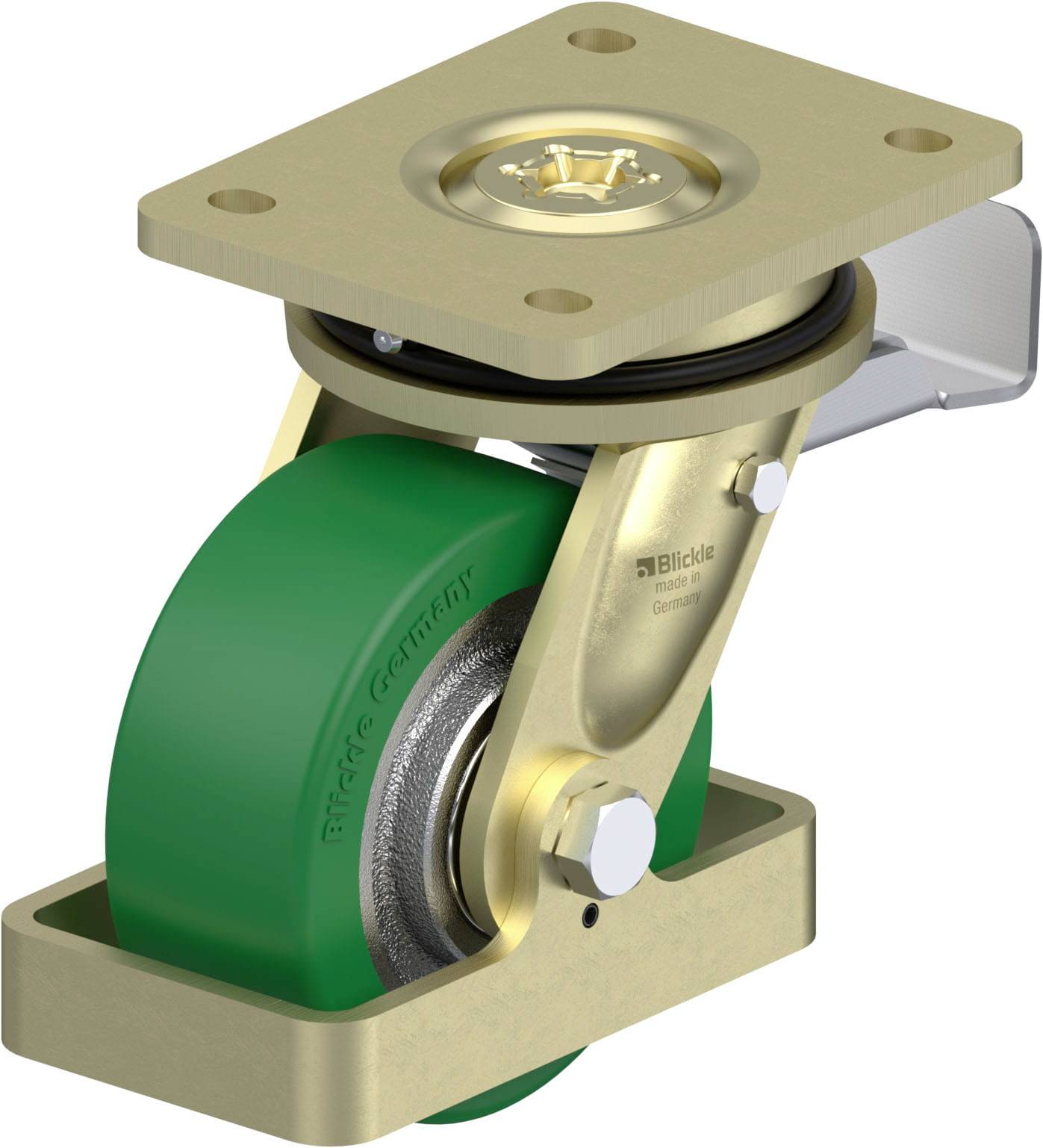 Blickle 939266 LS-GST 127K-ST-FS Schwerlast-Lenkrolle Rad-Durchmesser: 125mm Tragfähigkeit (max.): 450kg 1St.