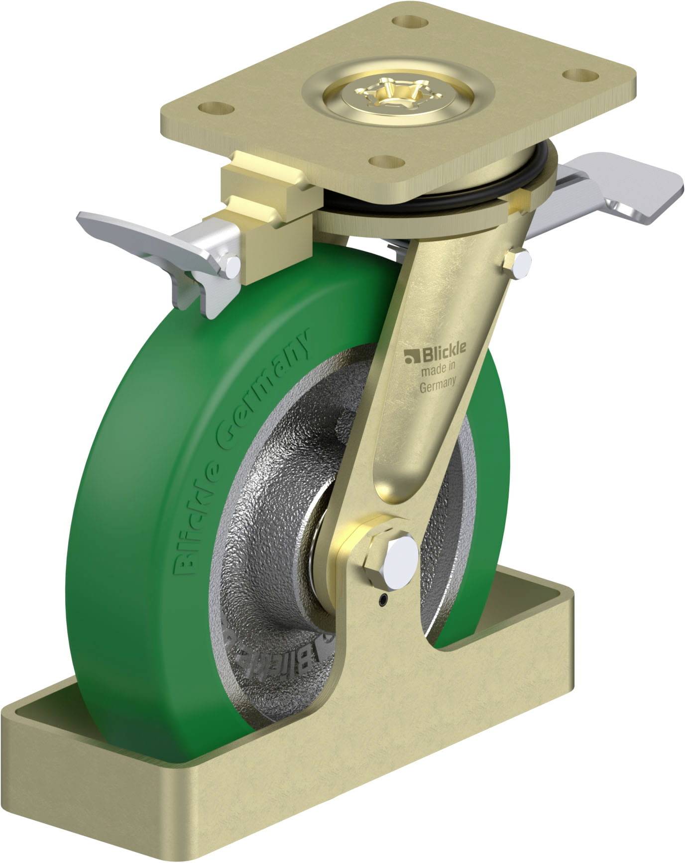 Blickle 939272 LS-GST 200K-ST-RI4-FS Schwerlast-Lenkrolle Rad-Durchmesser: 200mm Tragfähigkeit (max.): 800kg 1St.