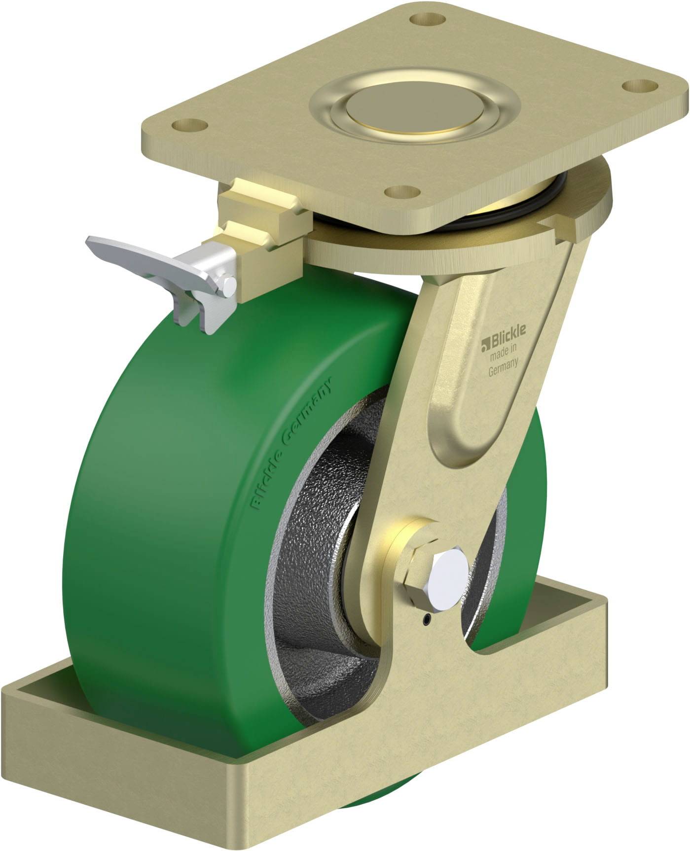 Blickle 934362 LS-GST 202K-RI4-FS Schwerlast-Lenkrolle Rad-Durchmesser: 200mm Tragfähigkeit (max.): 1200kg 1St.