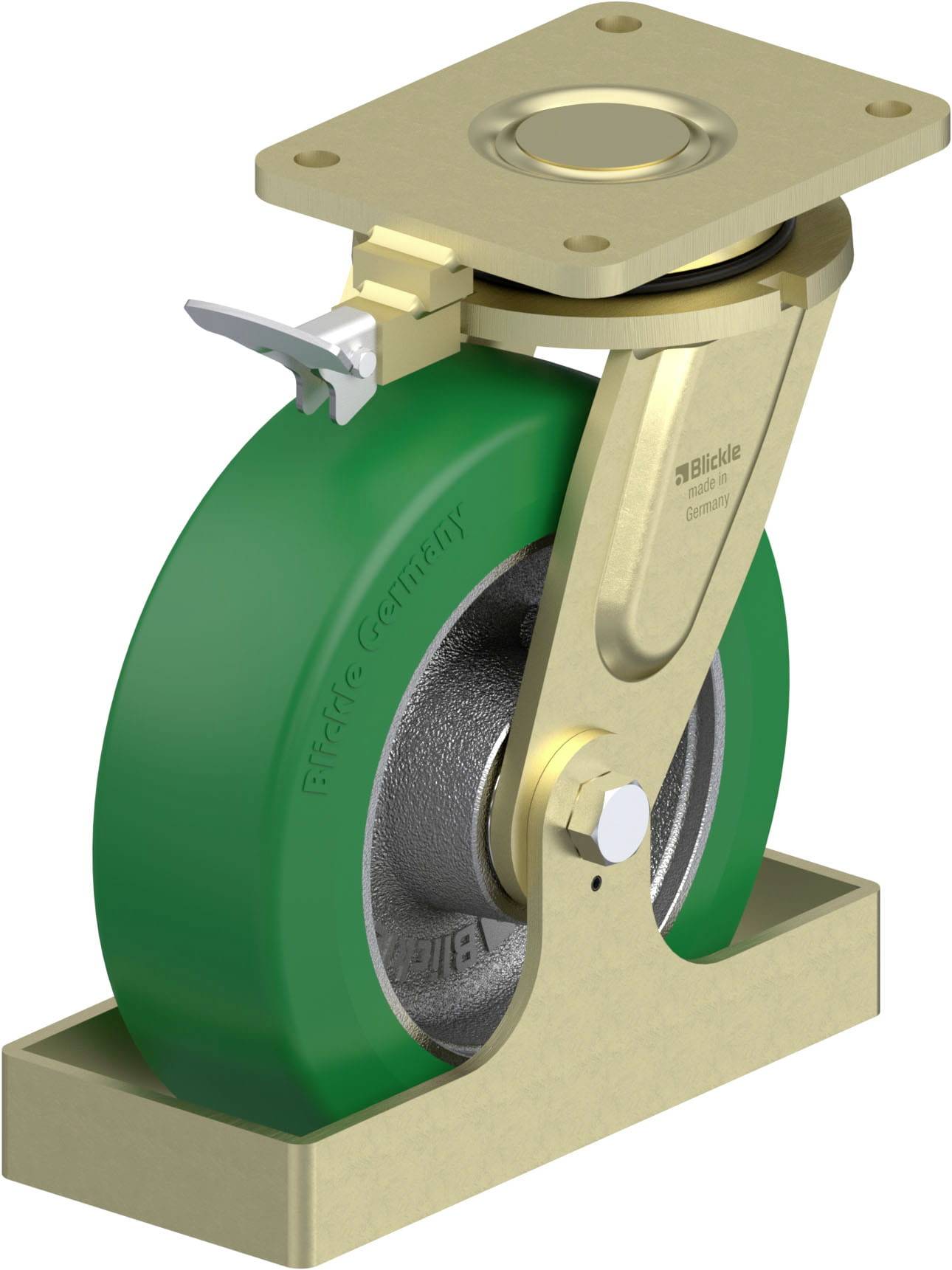 Blickle 921712 LS-GST 252K-RI4-FS Schwerlast-Lenkrolle Rad-Durchmesser: 250mm Tragfähigkeit (max.): 1400kg 1St.