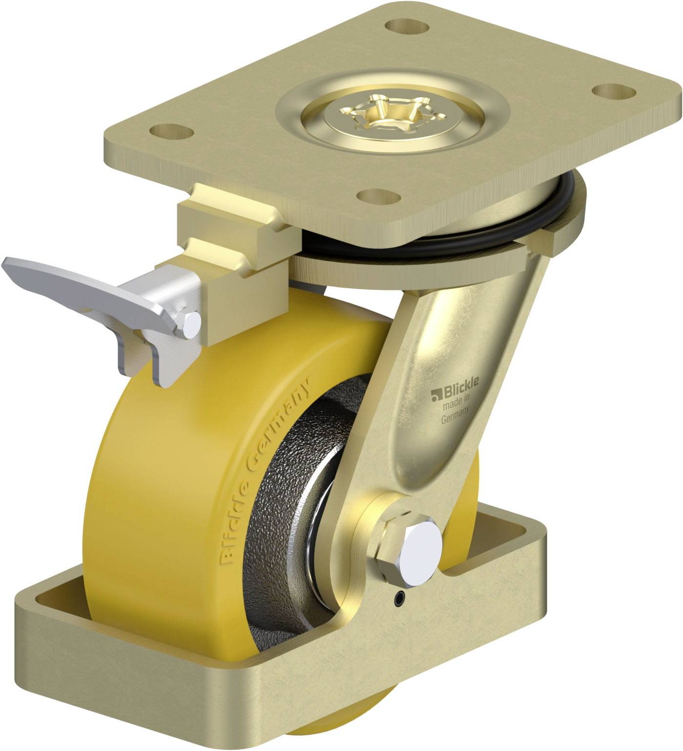 Blickle 939520 LS-GTH 127K-RI4-FS Schwerlast-Lenkrolle Rad-Durchmesser: 125mm Tragfähigkeit (max.): 700kg 1St.