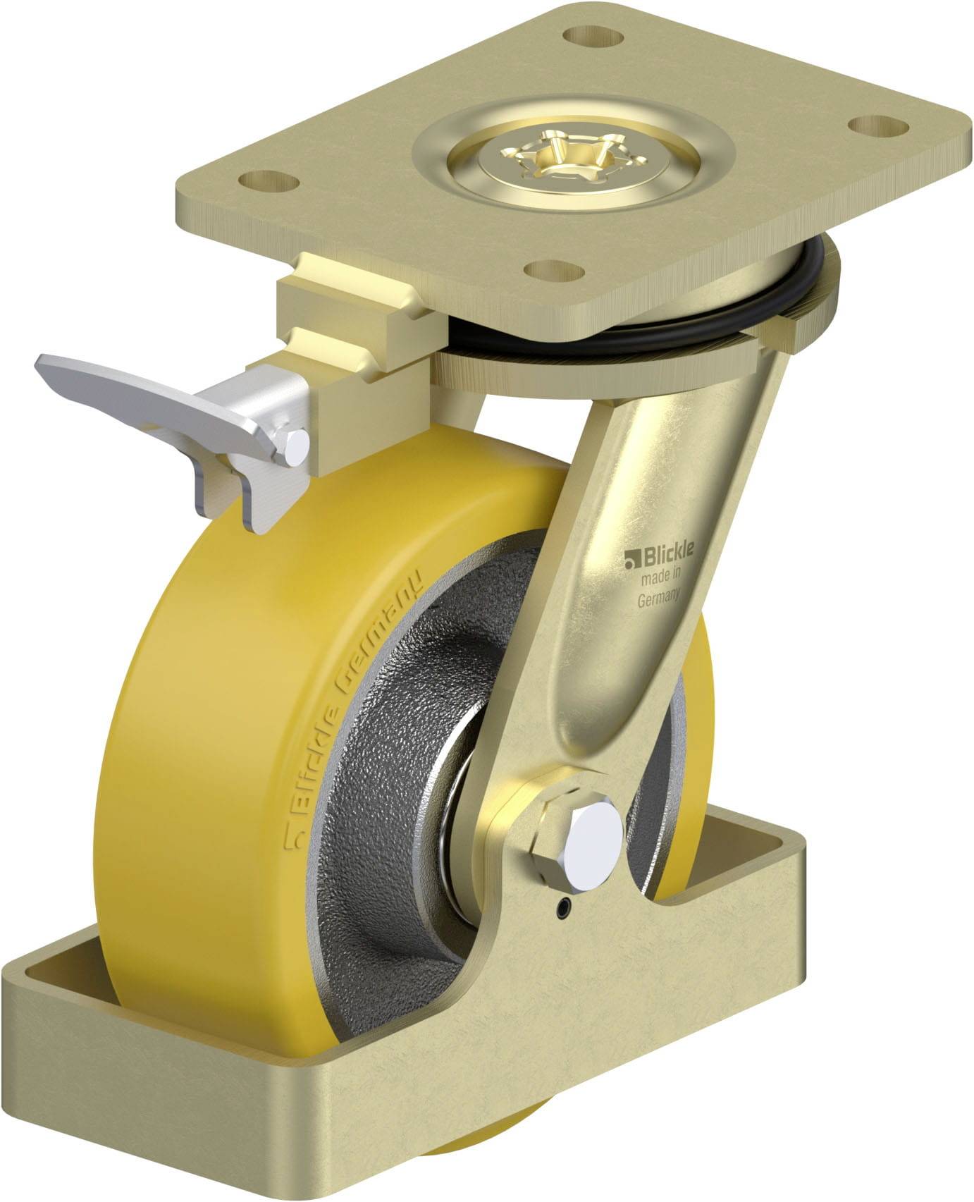 Blickle 922668 LS-GTH 150K-RI4-FS Schwerlast-Lenkrolle Rad-Durchmesser: 150mm Tragfähigkeit (max.): 800kg 1St.