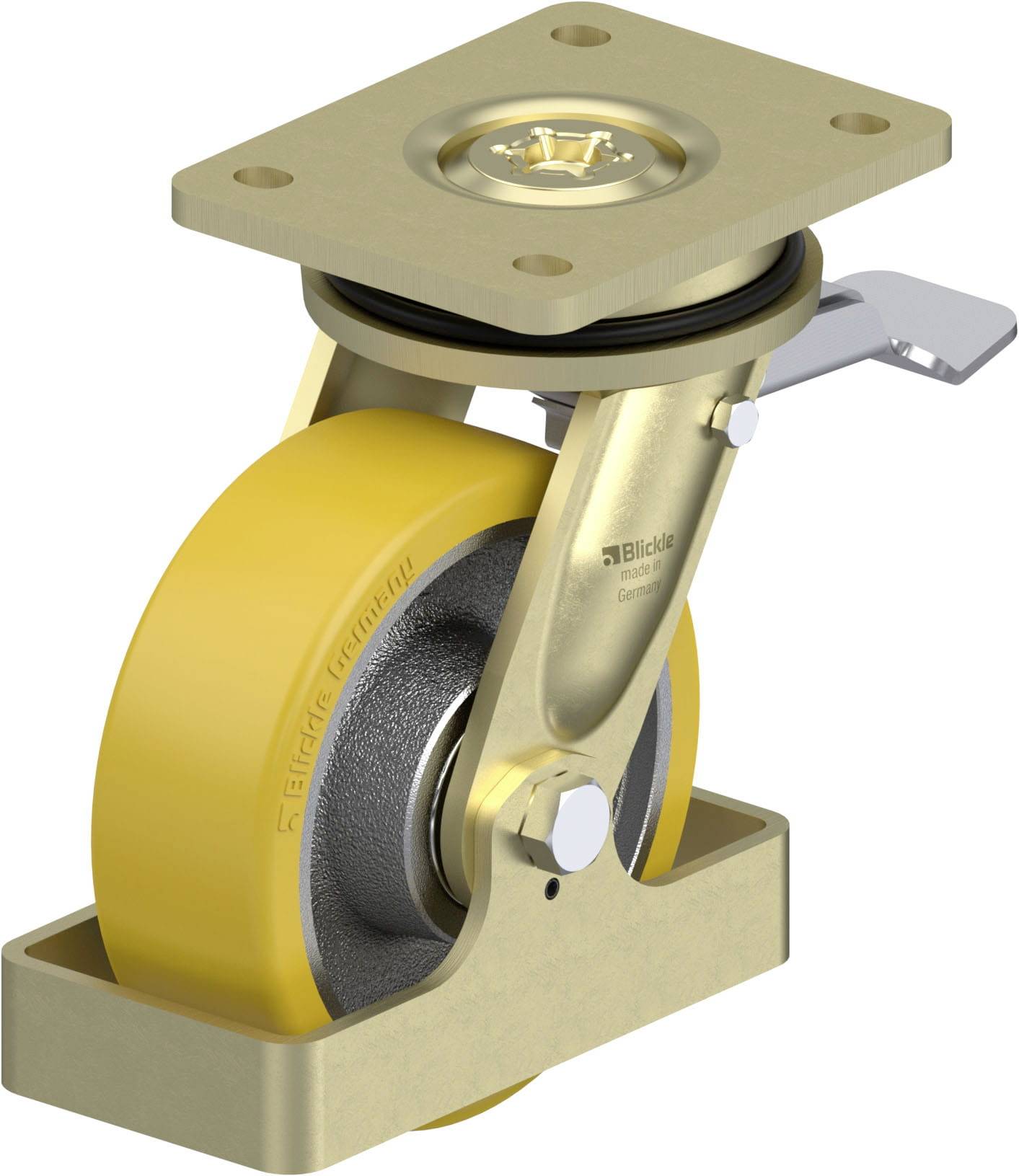 Blickle 846407 LS-GTH 150K-ST-FS Schwerlast-Lenkrolle Rad-Durchmesser: 150mm Tragfähigkeit (max.): 800kg 1St.