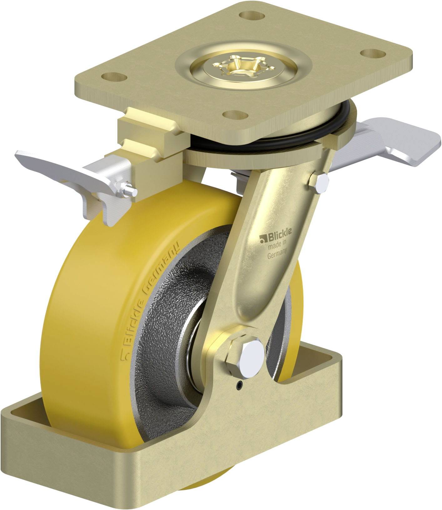 Blickle 899892 LS-GTH 150K-ST-RI4-FS Schwerlast-Lenkrolle Rad-Durchmesser: 150mm Tragfähigkeit (max.): 800kg 1St.