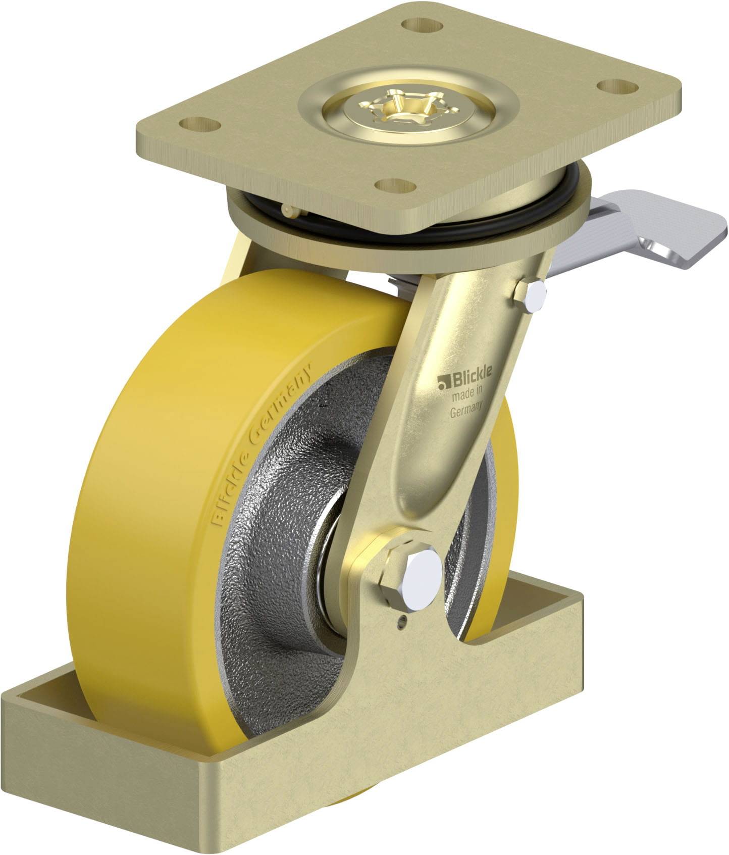 Blickle 854590 LS-GTH 160K-ST-FS Schwerlast-Lenkrolle Rad-Durchmesser: 160mm Tragfähigkeit (max.): 800kg 1St.