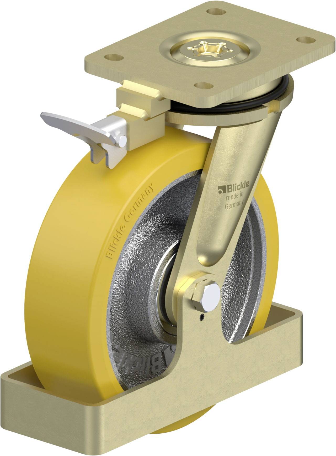 Blickle 939523 LS-GTH 201K-RI4-FS Schwerlast-Lenkrolle Rad-Durchmesser: 200mm Tragfähigkeit (max.): 1400kg 1St.