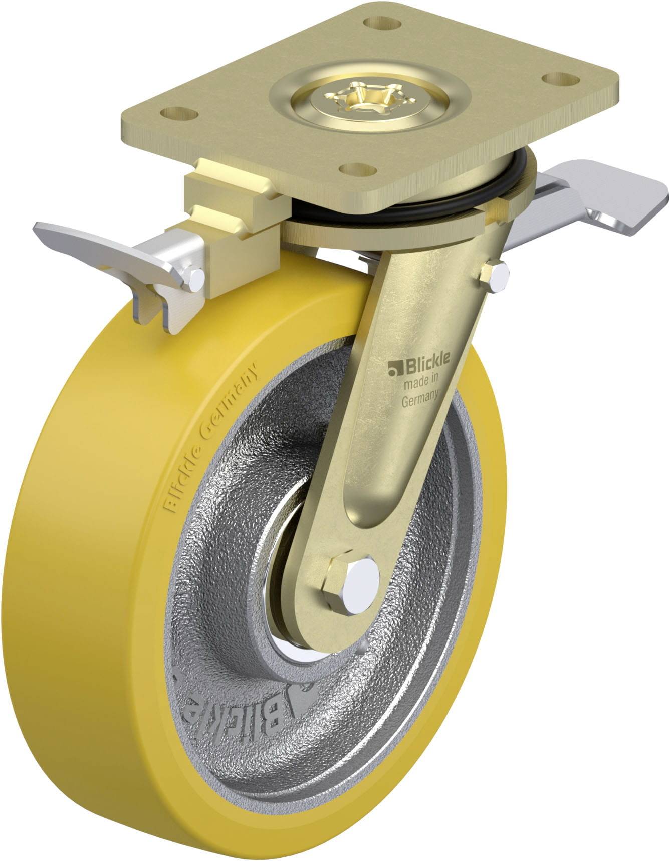 Blickle 936794 LS-GTH 201K-ST-RI4 Schwerlast-Lenkrolle Rad-Durchmesser: 200mm Tragfähigkeit (max.): 1400kg 1St.