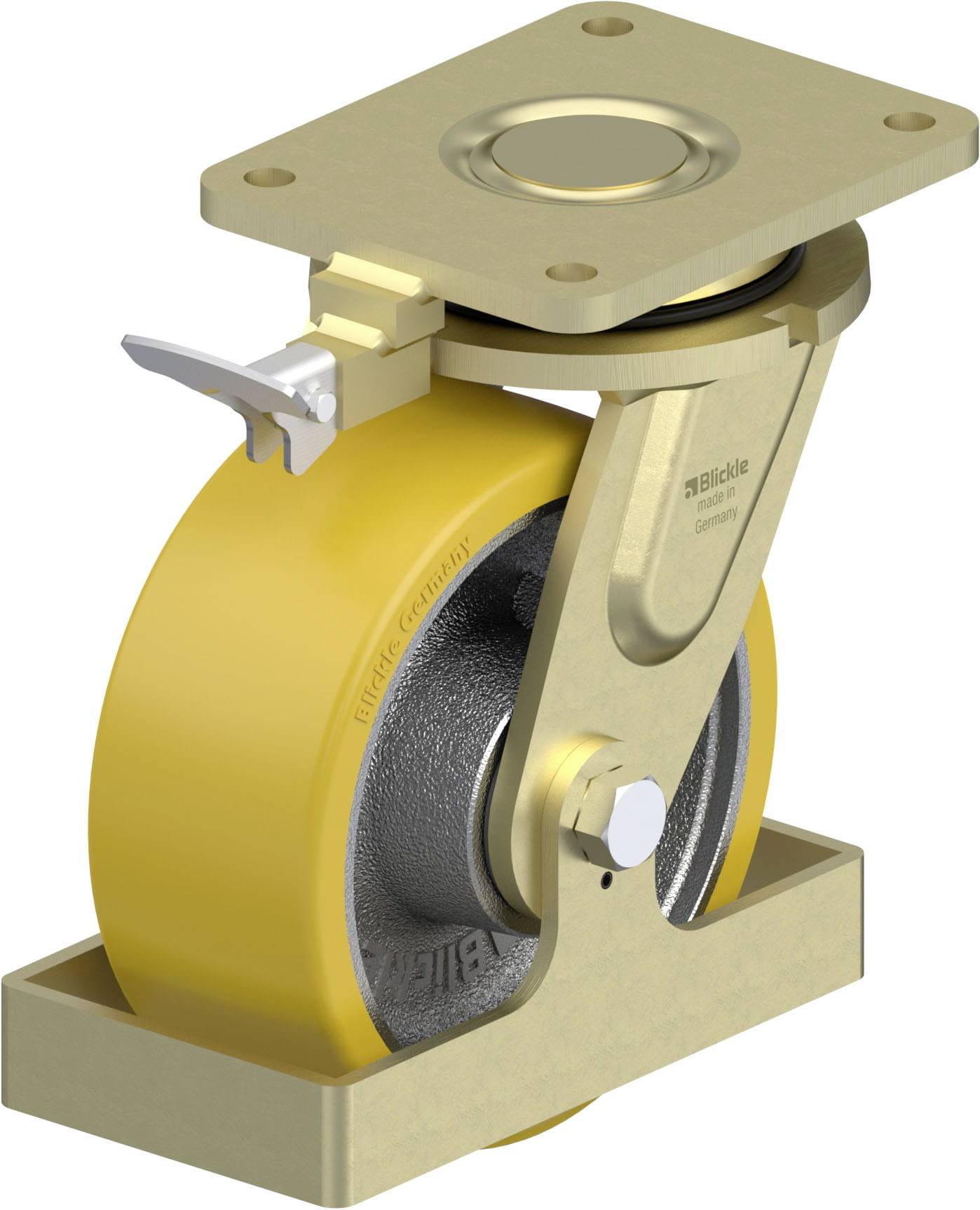 Blickle 761121 LS-GTH 202K-RI4-FS Schwerlast-Lenkrolle Rad-Durchmesser: 200mm Tragfähigkeit (max.): 1600kg 1St.