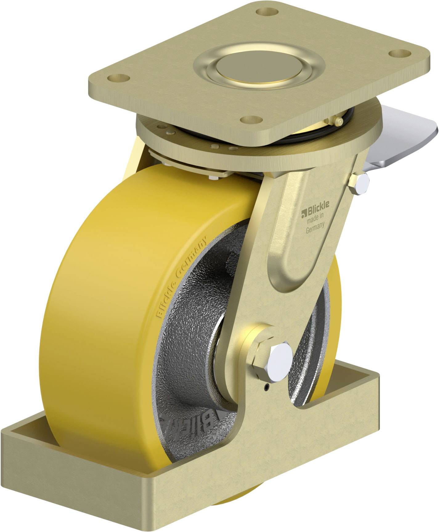 Blickle 739258 LS-GTH 202K-ST-FS Schwerlast-Lenkrolle Rad-Durchmesser: 200mm Tragfähigkeit (max.): 1600kg 1St.