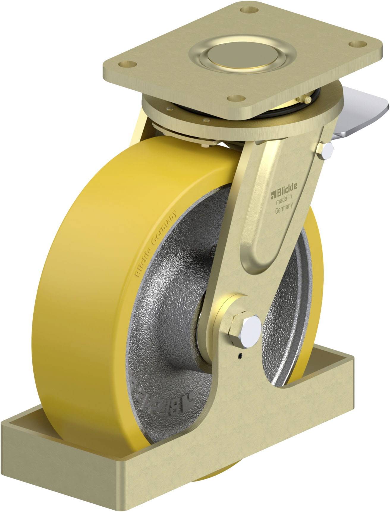 Blickle 760051 LS-GTH 252K-ST-FS Schwerlast-Lenkrolle Rad-Durchmesser: 250mm Tragfähigkeit (max.): 1800kg 1St.