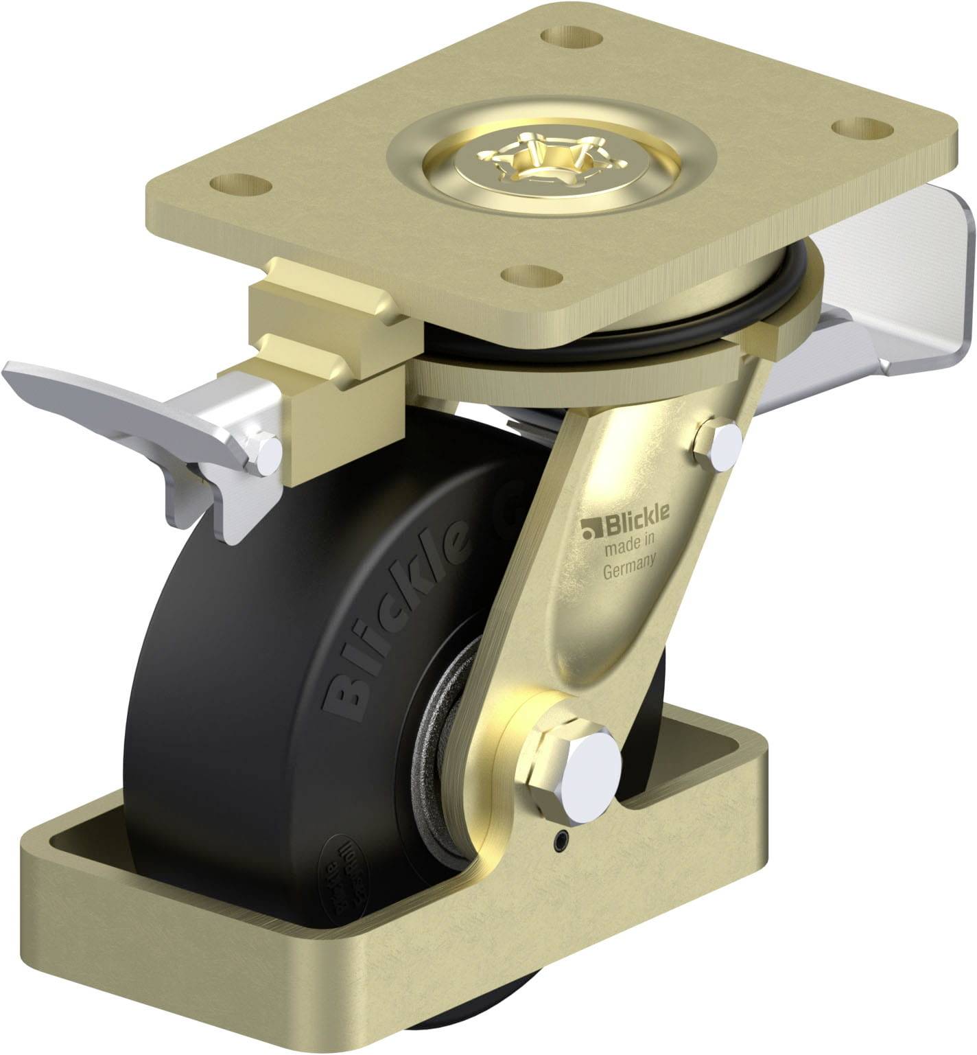 Blickle 938721 LS-SE 125K-ST-RI4-FS Schwerlast-Lenkrolle Rad-Durchmesser: 125mm Tragfähigkeit (max.): 320kg 1St.