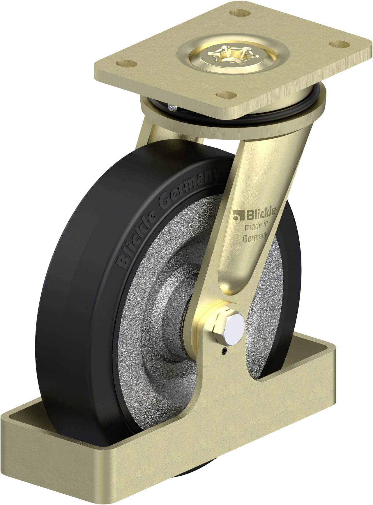 Blickle 938731 LS-SE 200K-FS Schwerlast-Lenkrolle Rad-Durchmesser: 200mm Tragfähigkeit (max.): 600kg 1St.