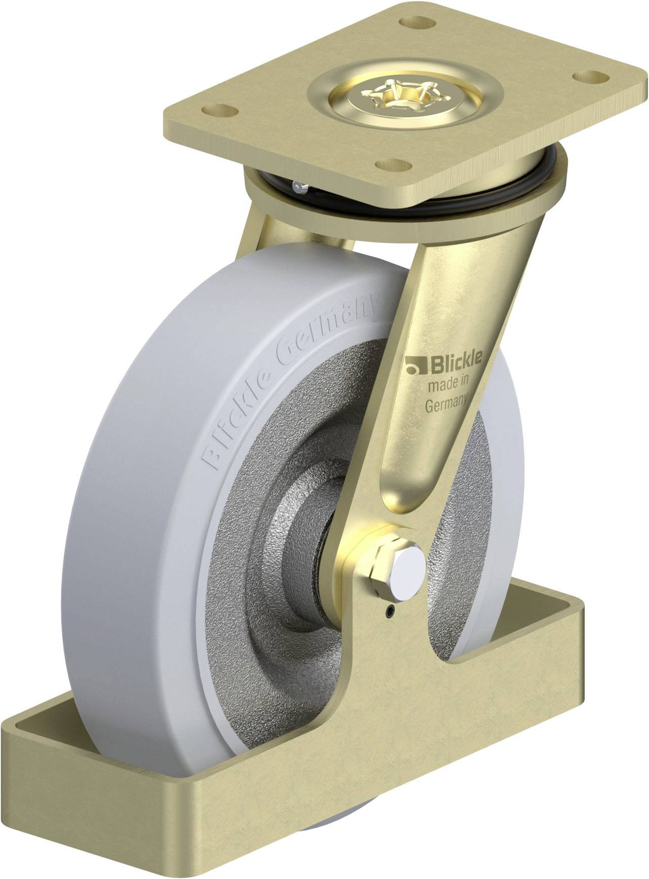 Blickle 882163 LS-SE 200K-SG-FS Schwerlast-Lenkrolle Rad-Durchmesser: 200mm Tragfähigkeit (max.): 600kg 1St.
