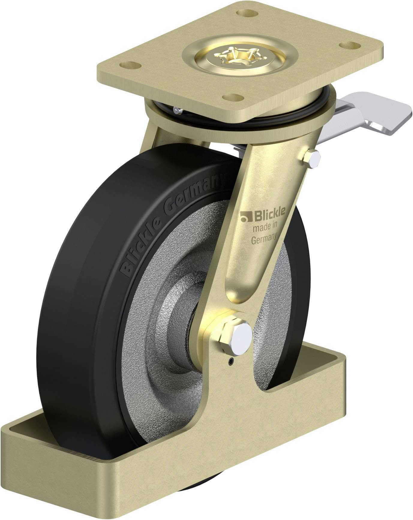 Blickle 886458 LS-SE 200K-ST-FS Schwerlast-Lenkrolle Rad-Durchmesser: 200mm Tragfähigkeit (max.): 600kg 1St.