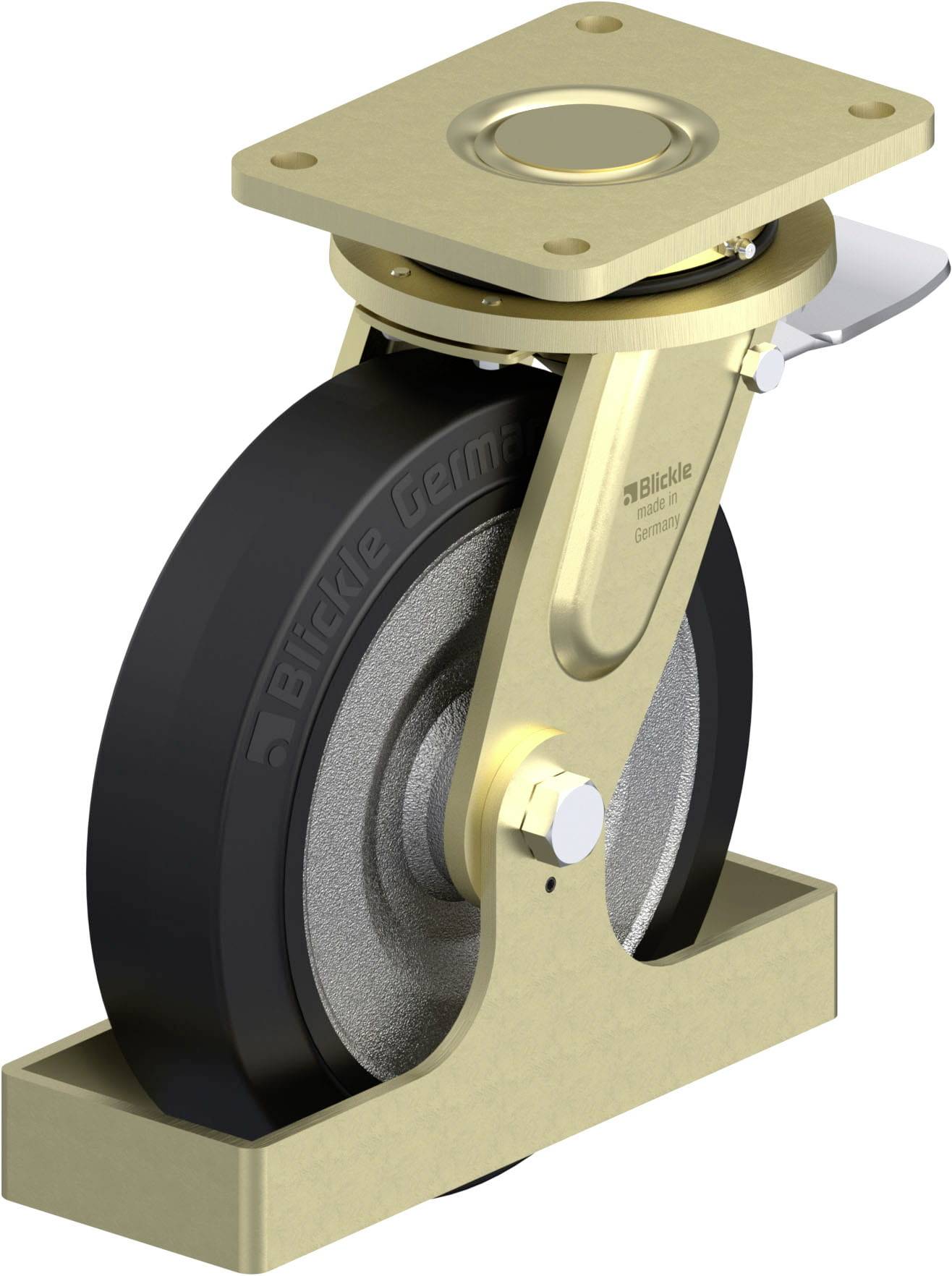 Blickle 931391 LS-SE 250K-ST-FS Schwerlast-Lenkrolle Rad-Durchmesser: 250mm Tragfähigkeit (max.): 850kg 1St.