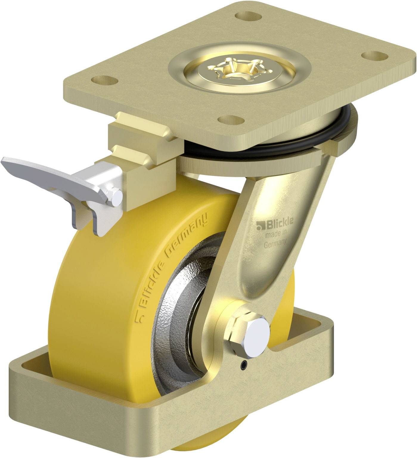 Blickle 939497 LS-SETH 125K-RI4-FS Schwerlast-Lenkrolle Rad-Durchmesser: 125mm Tragfähigkeit (max.): 500kg 1St.